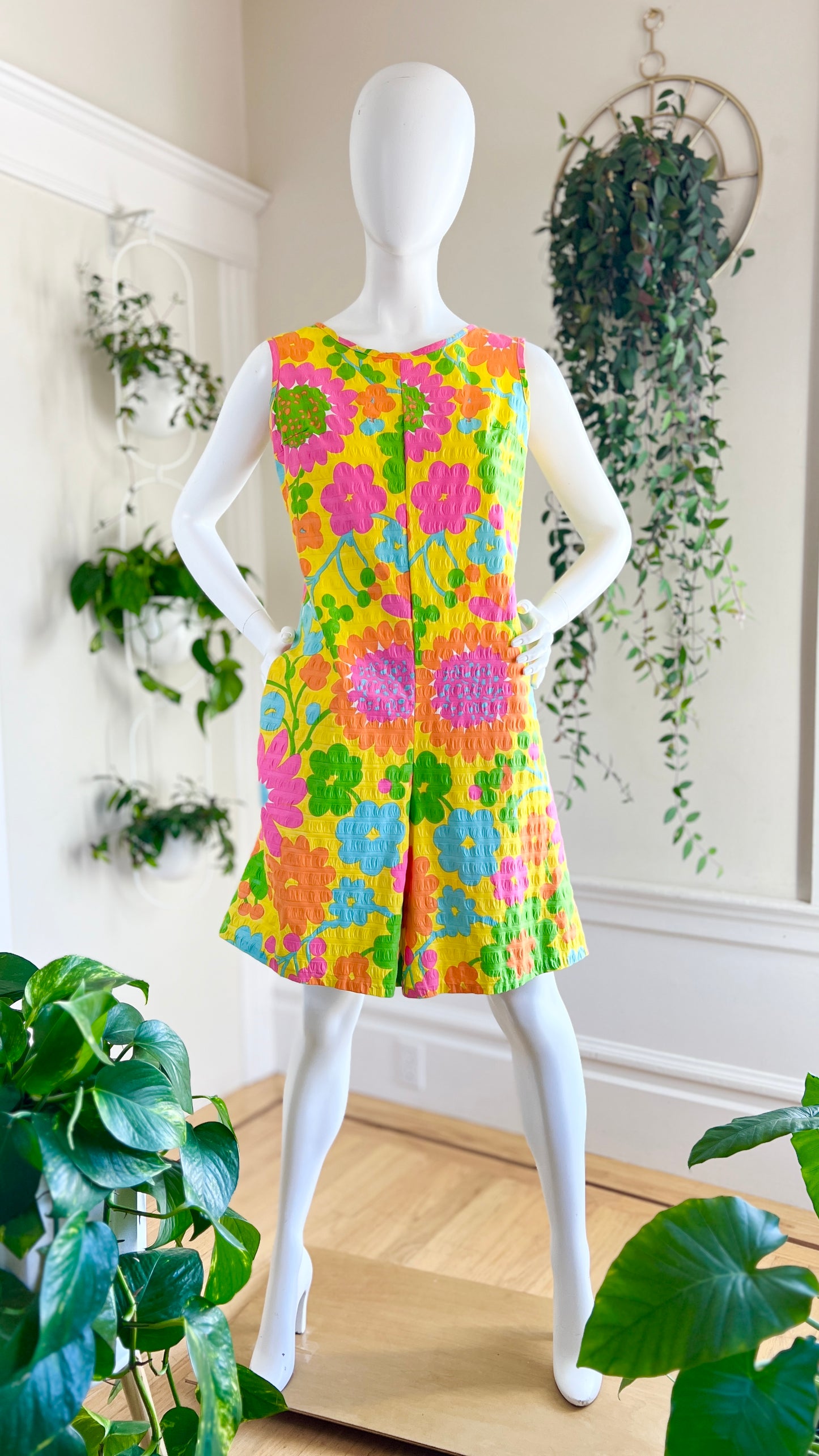 1960s Floral Cotton Romper | small