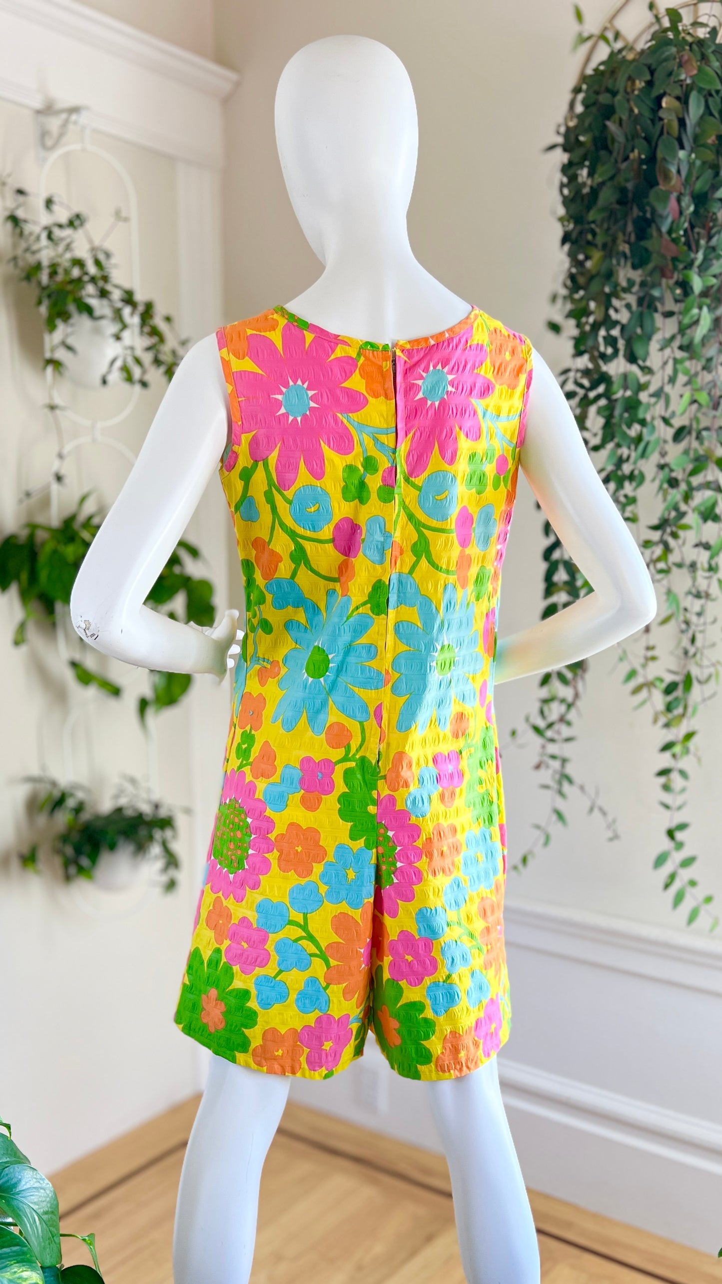 1960s Floral Cotton Romper | small
