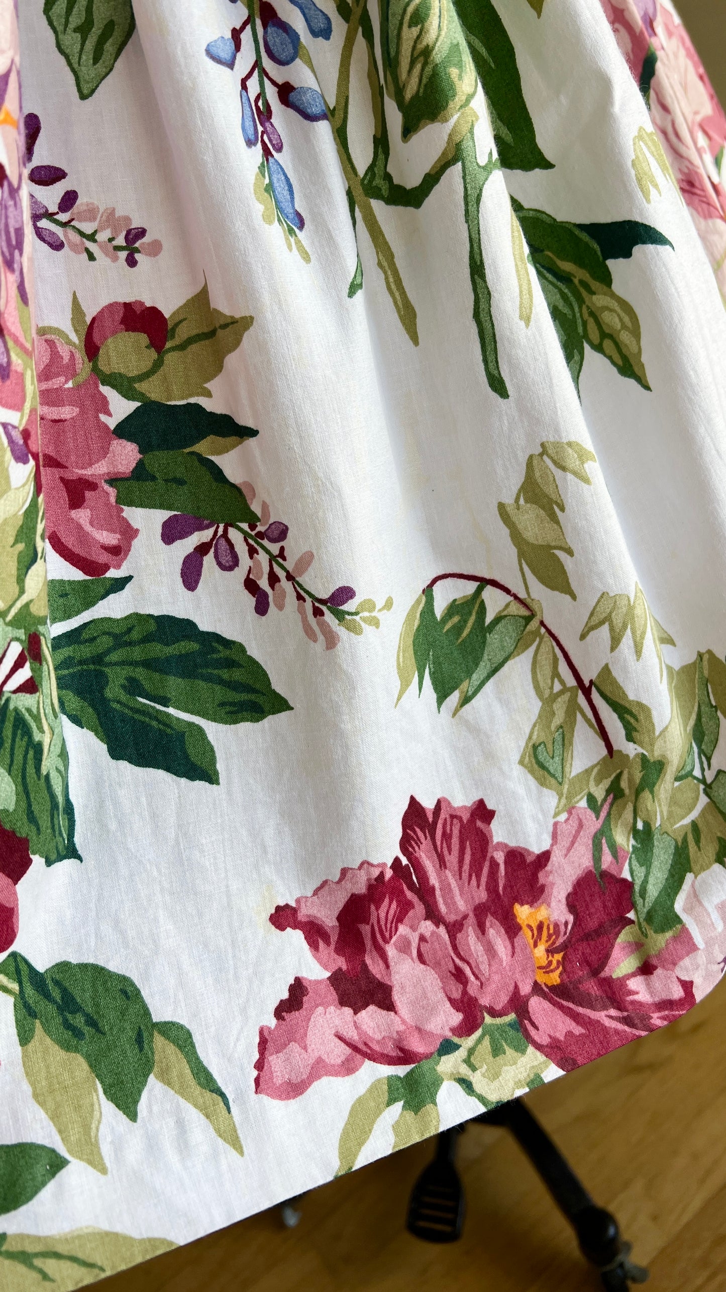 1980s Sequin Floral Strapless Dress | x-small/small