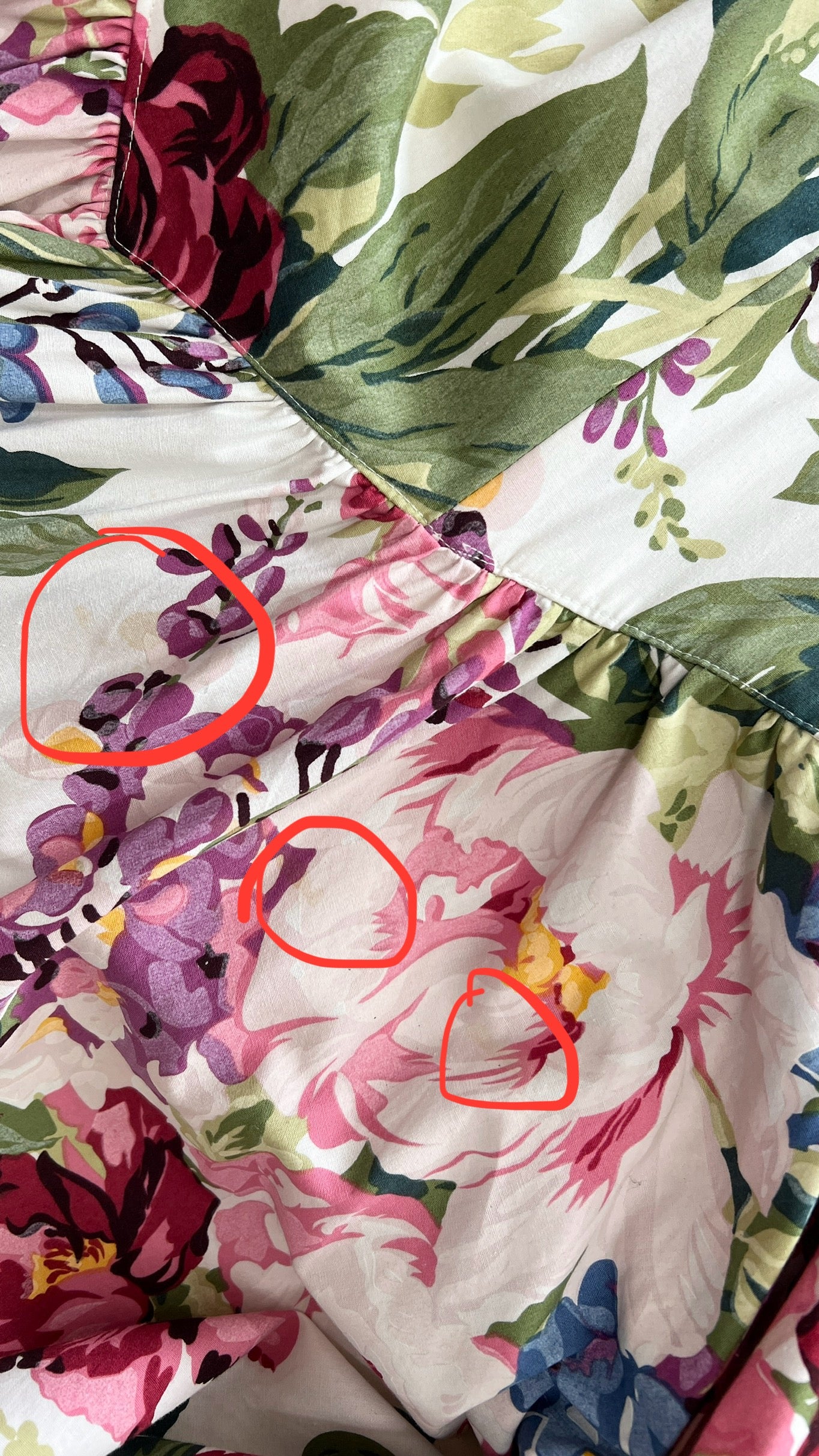 1980s KARIN STEVENS Romantic Floral Dress | small/medium/large