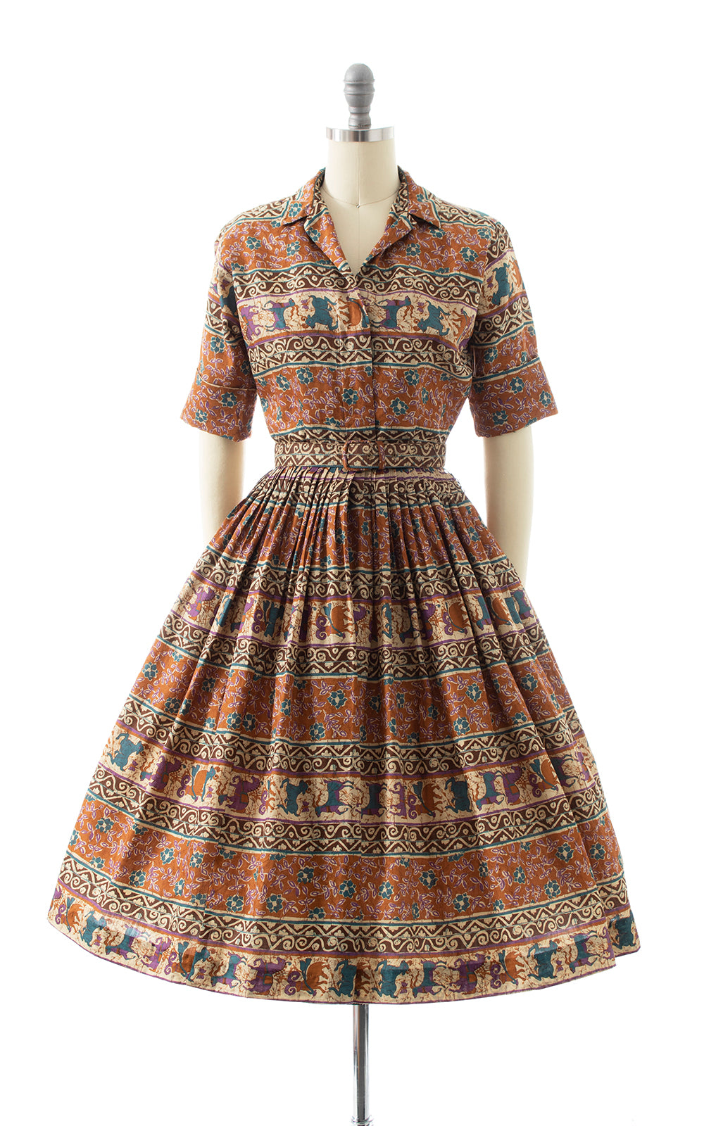 1950s shirtwaist outlet dress