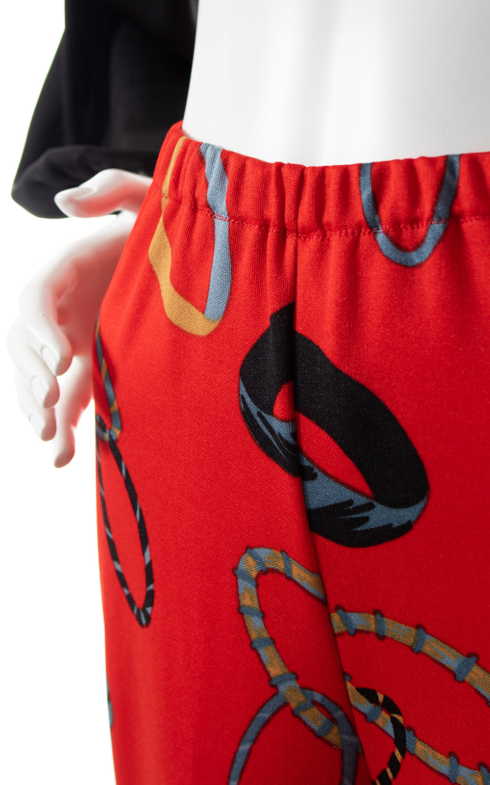 1970s Bangles Novelty Print Wide Leg Pants | small/medium/large