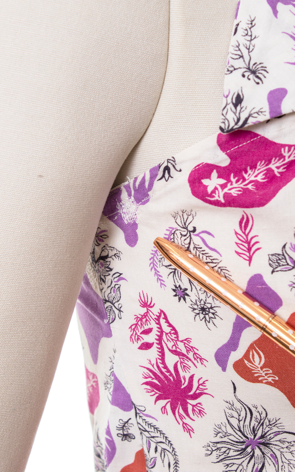 1950s HORROCKSES Botanical Printed Dress Set | medium