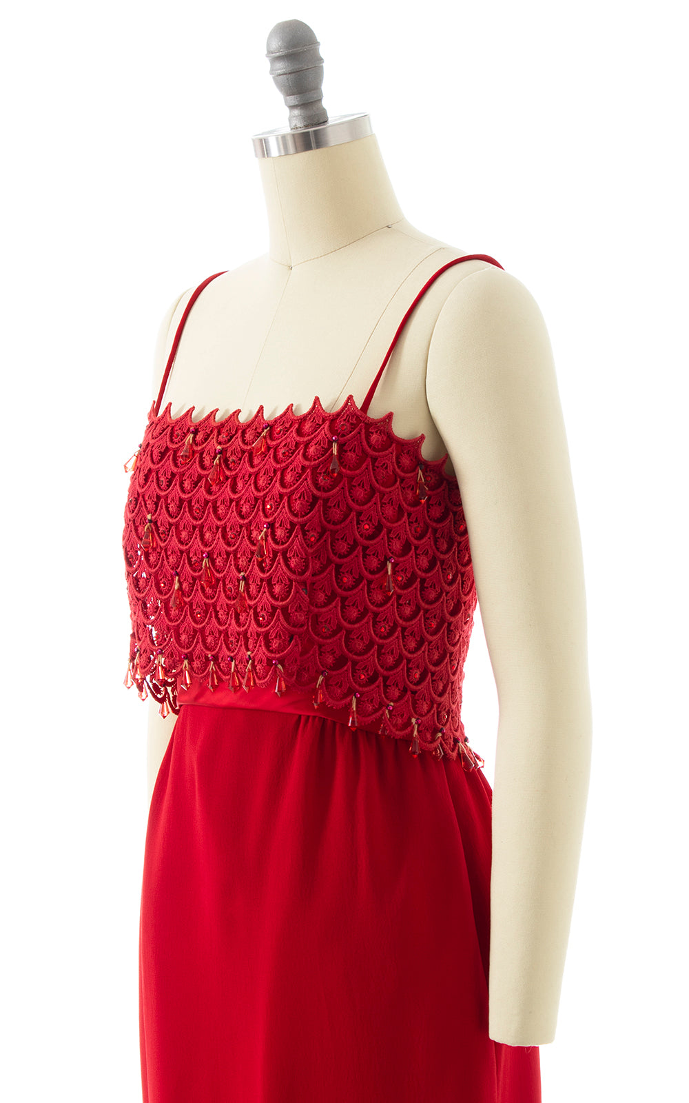 BLV x DEANNA || 1960s Beaded Rhinestone Cocktail Dress | small