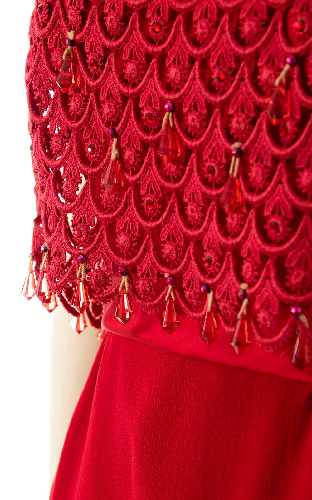 BLV x DEANNA || 1960s Beaded Rhinestone Cocktail Dress | small