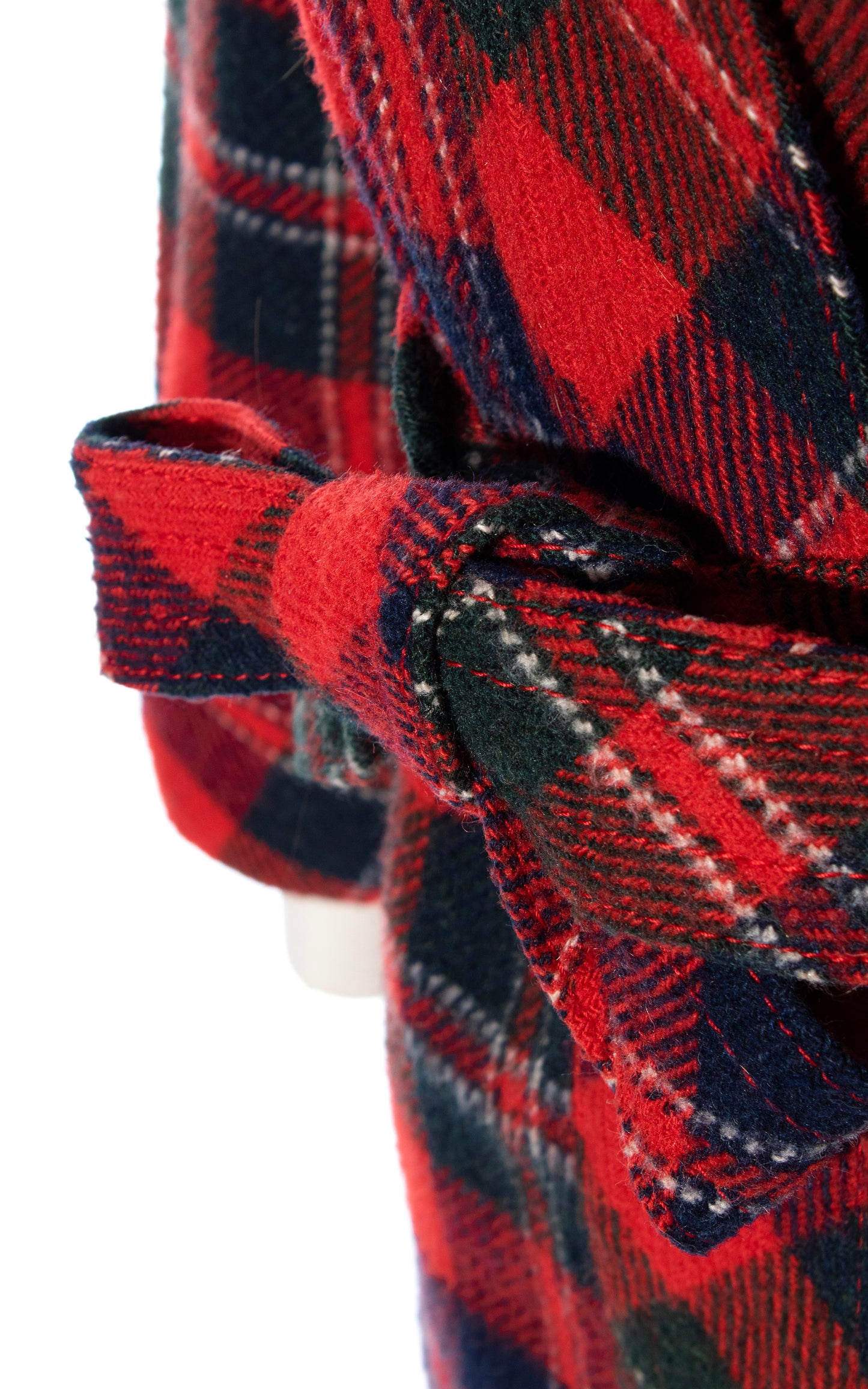 Vintage 40s 1940s Red Tartan Plaid Wool Belted Jacket BirthdayLifeVintage