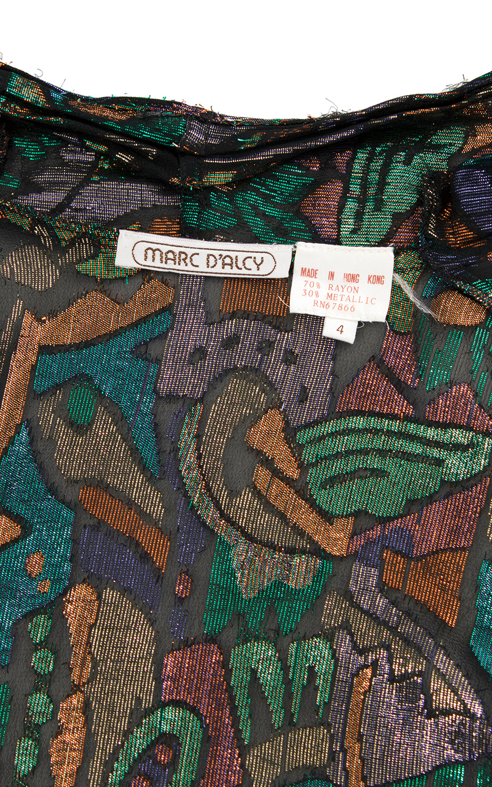 1980s Metallic Eyelash Cropped Wrap Top | small/medium