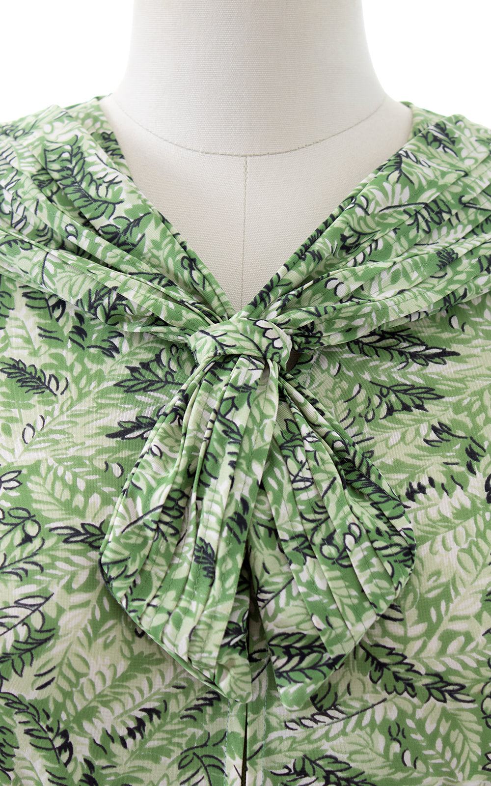 1960s Fern Print Jersey Dress | medium