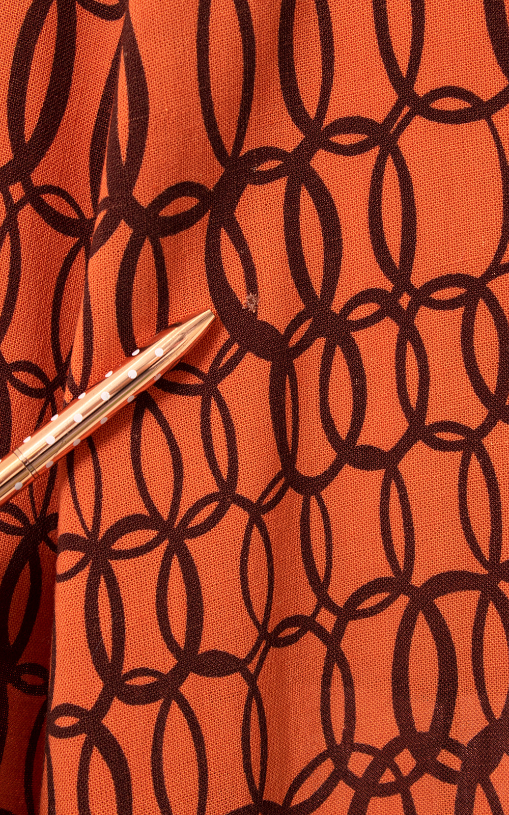 1940s Loopty Loop Linen Shirtwaist Dress | small
