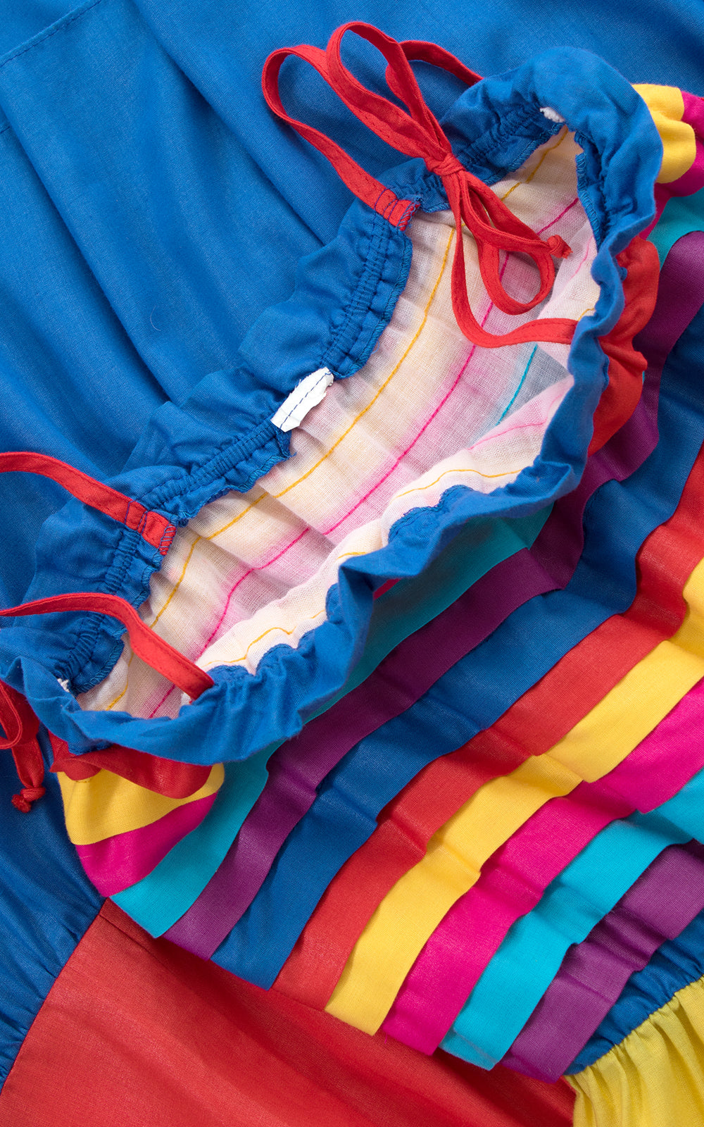 1980s Color Block Tiered Sundress BirthdayLifeVintage