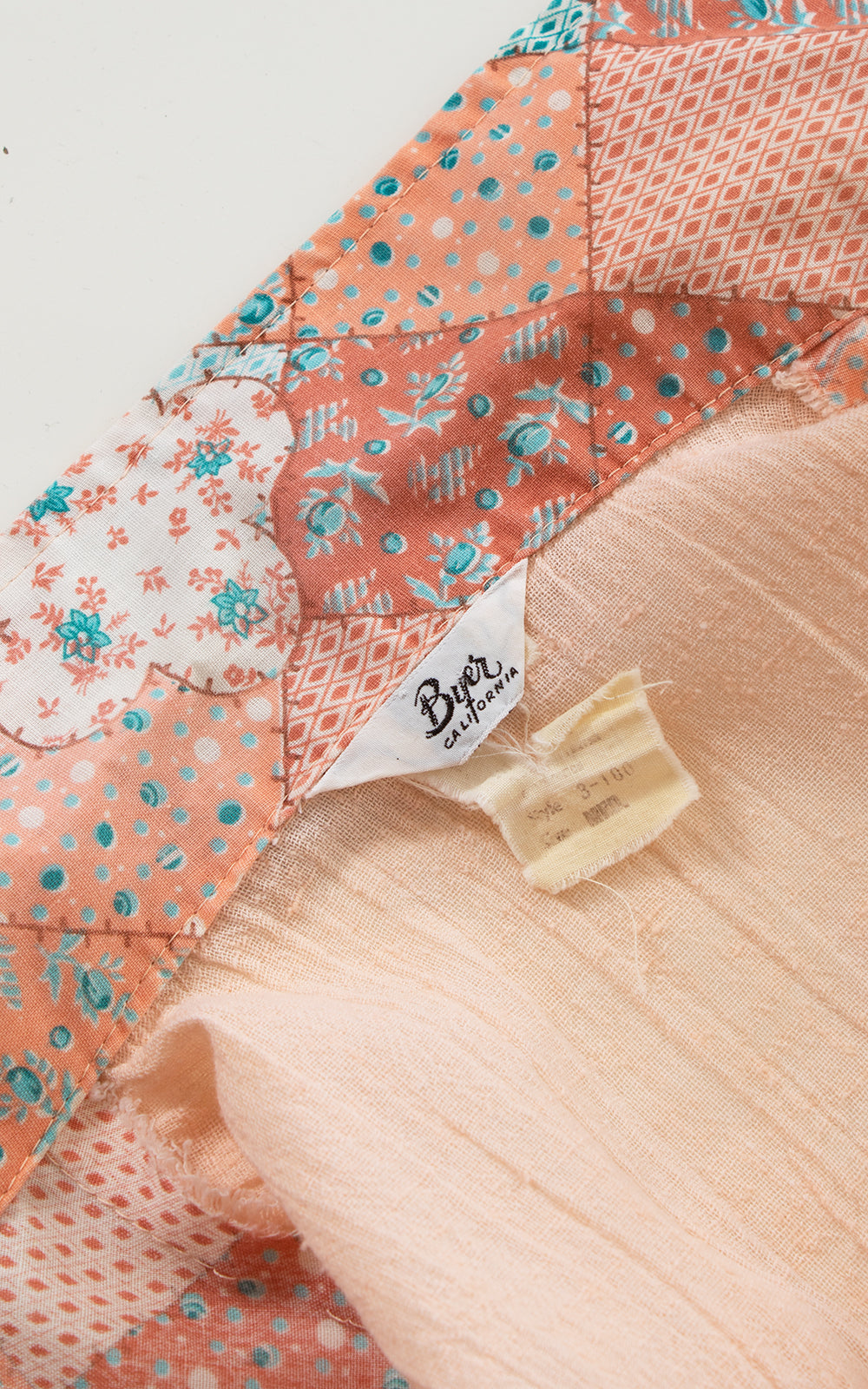 1970s Patchwork Cotton Gauze Blouse | x-small/small