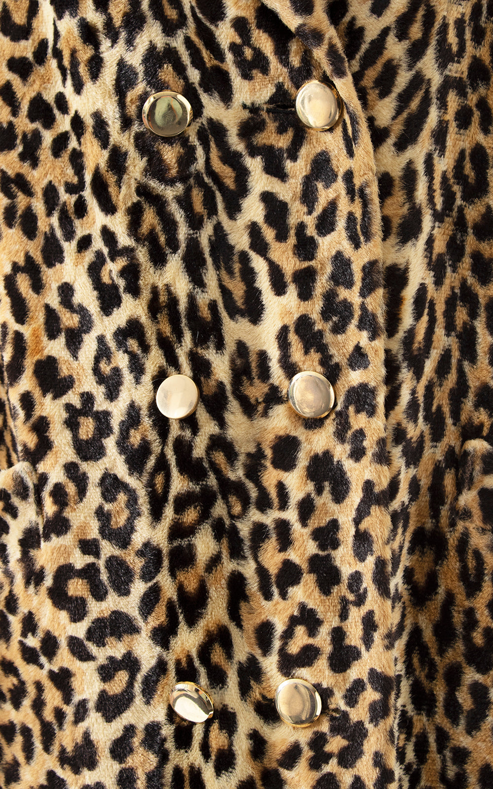 1960s 1970s Leopard Print Faux Fur Coat with Quilted Lining | large/x-large