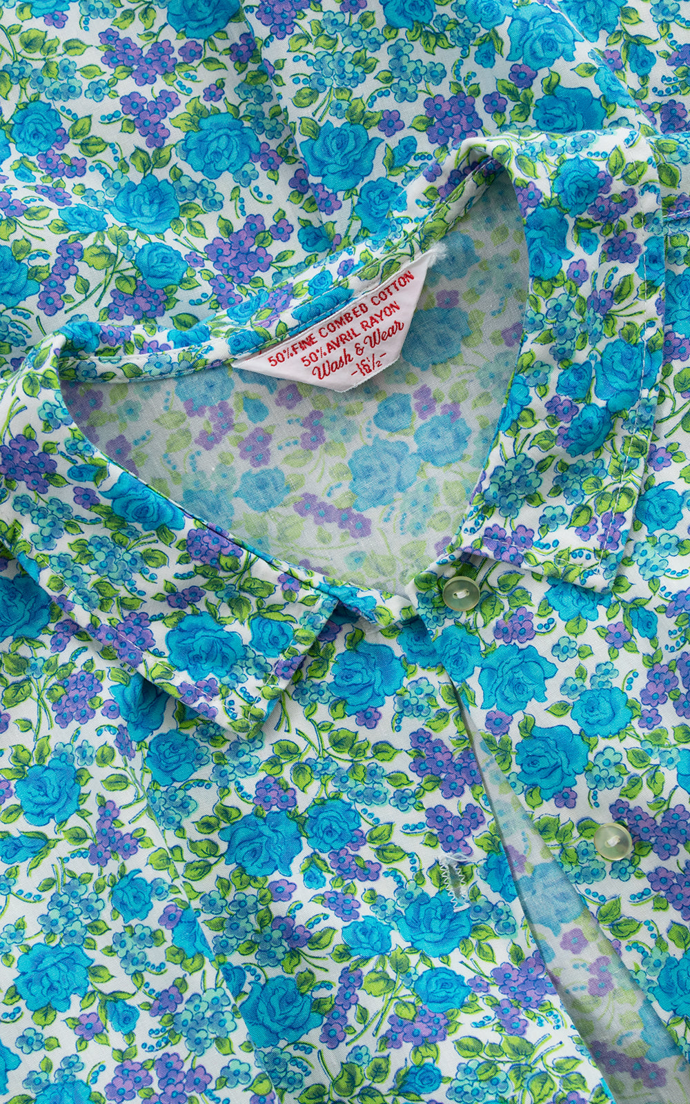 1950s Floral Shirtwaist Sundress | medium/large