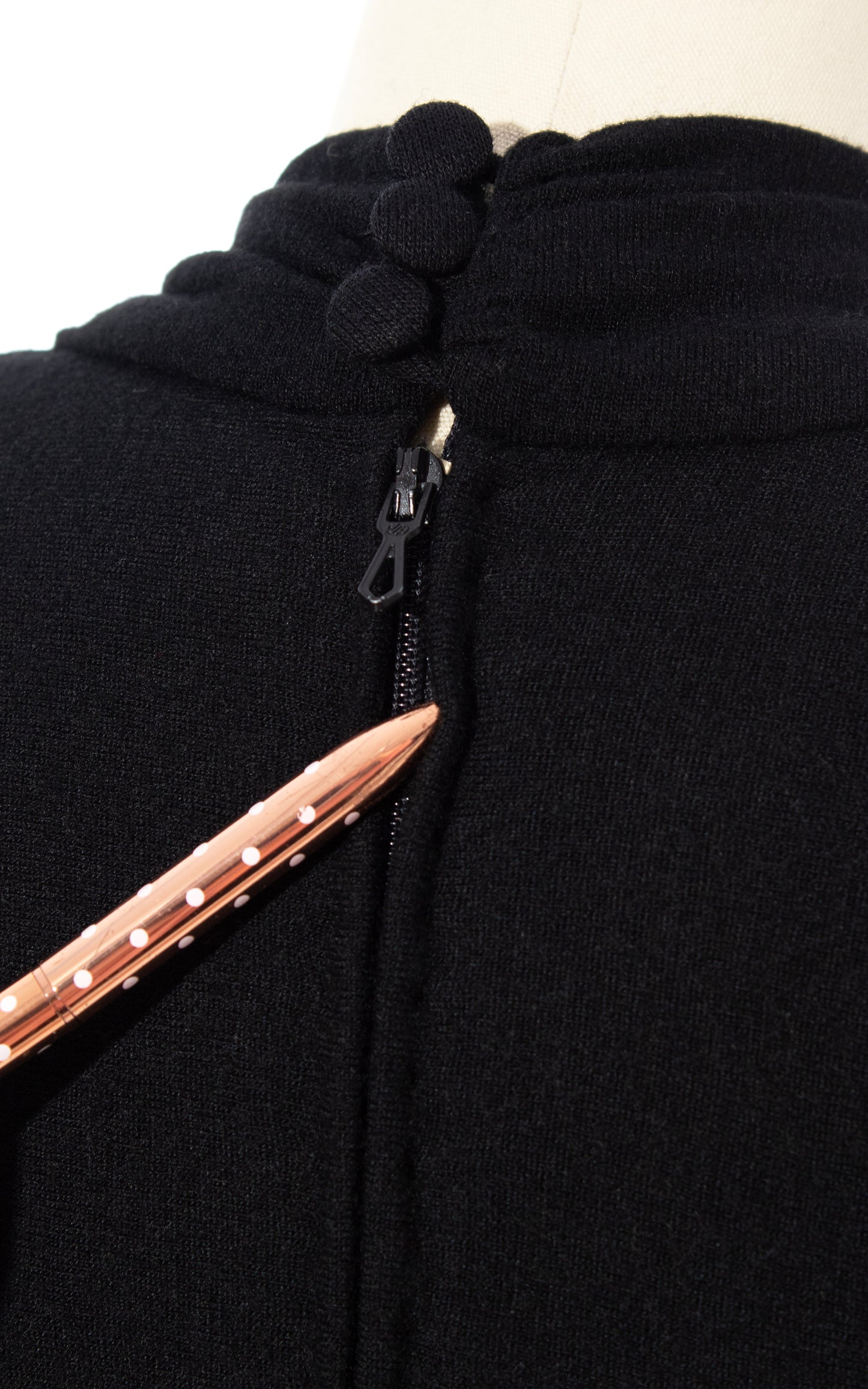 Vintage 80s 1980s Beaded Tassels Wool Jersey & Velvet Dress BirthdayLifeVintage