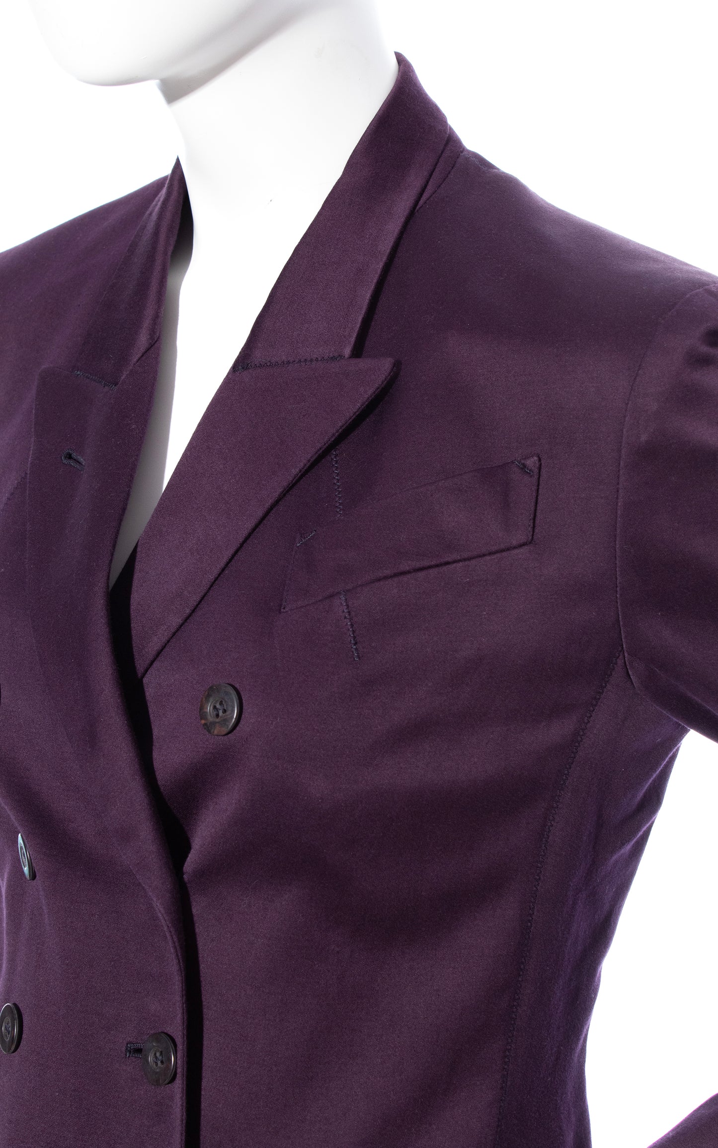 Vintage 90s 1990s JEAN PAUL GAULTIER Femme Purple Blazer Pant Suit BirthdayLifeVintage