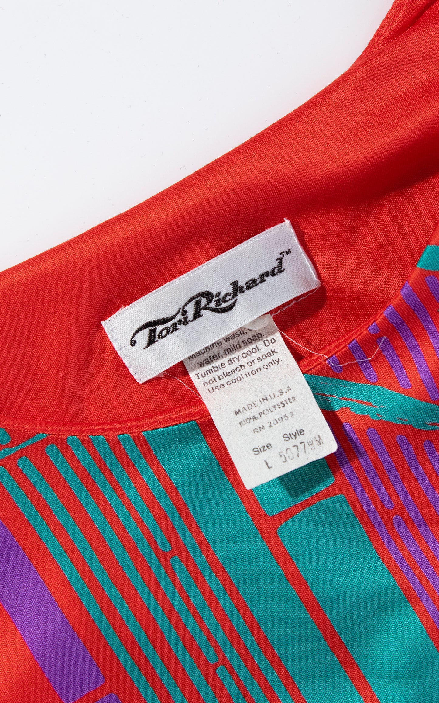 Vintage 70s 1970s Avant-Garde Sleeves Floral Red Maxi Dress Birthday Life Vintage