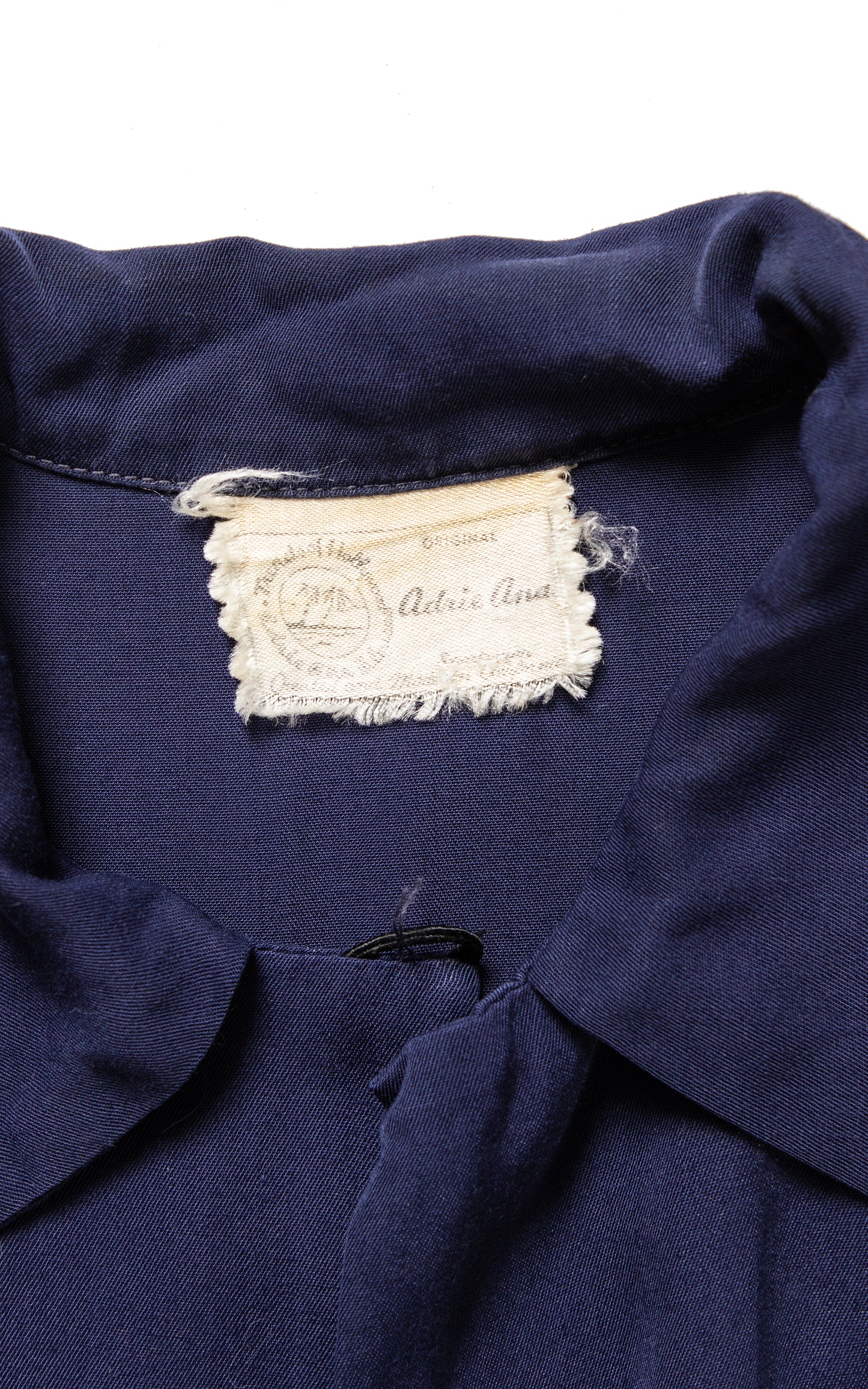 1940s Navy Blue Shirtwaist Dress | medium