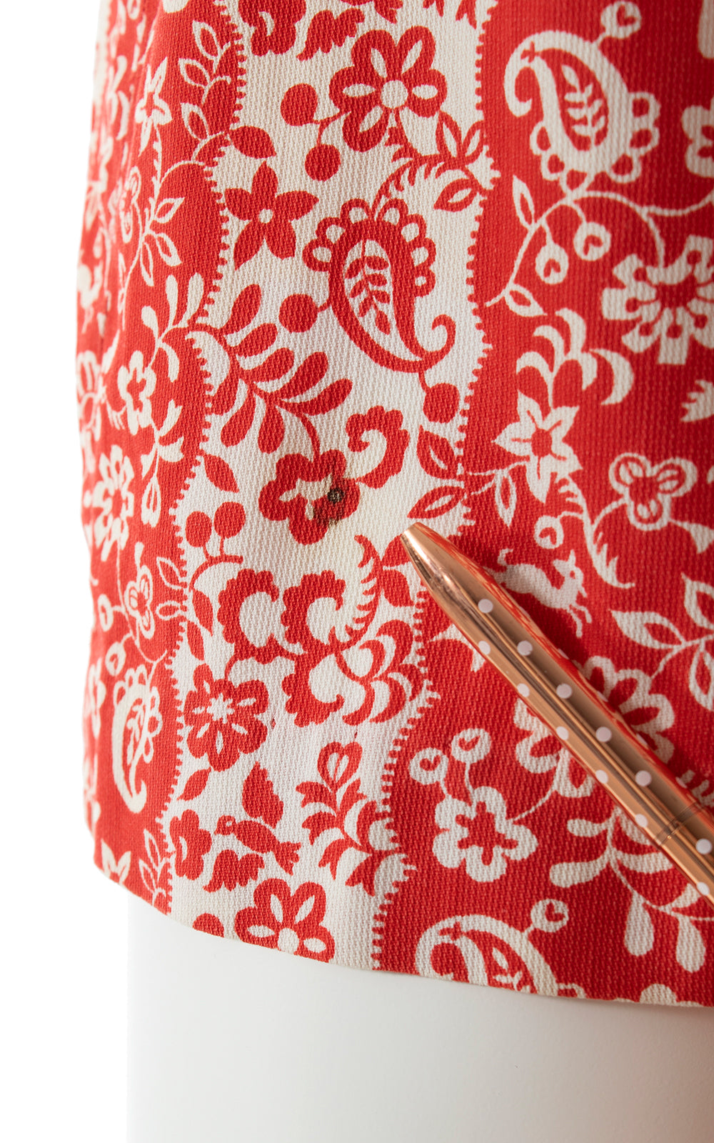 1940s Floral Striped Cotton Playsuit Set BirthdayLifeVintage