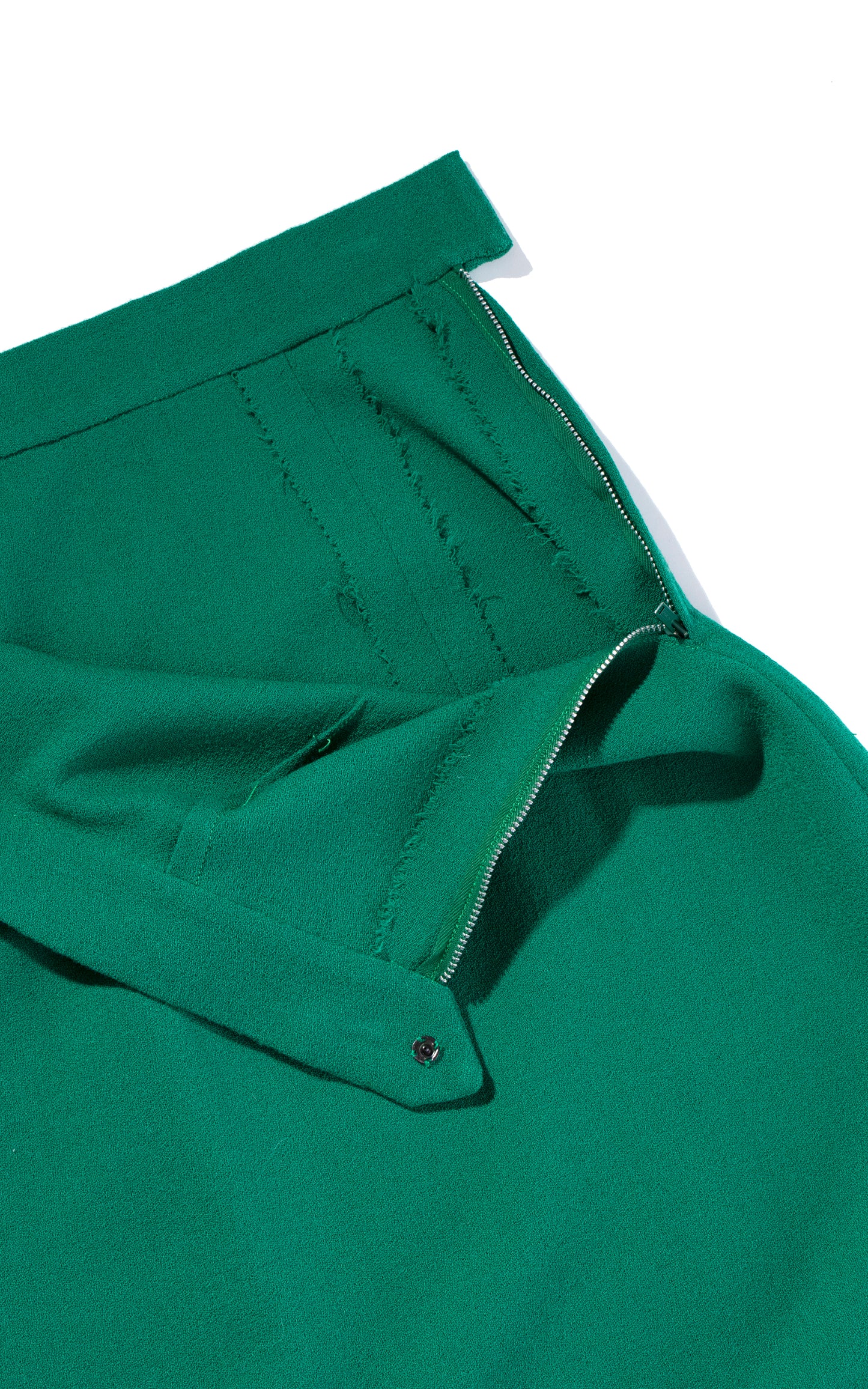 Vintage 40s 1940s Emerald Green Wool Crepe Blazer Skirt Suit Birthday Life Vintage