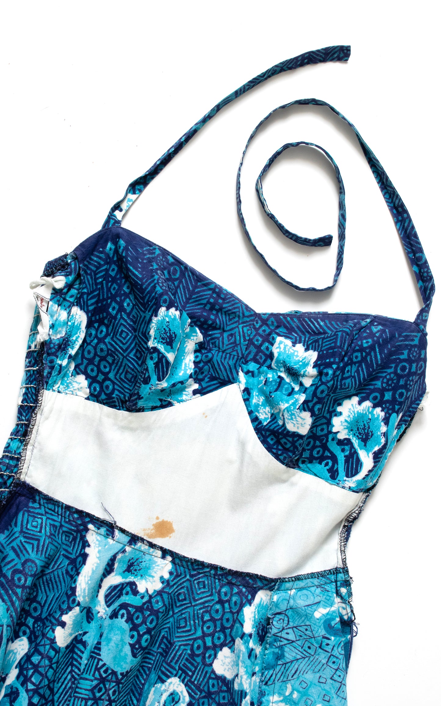 1950s KAMEHAMEHA Hawaiian Halter Sundress | small/medium/large