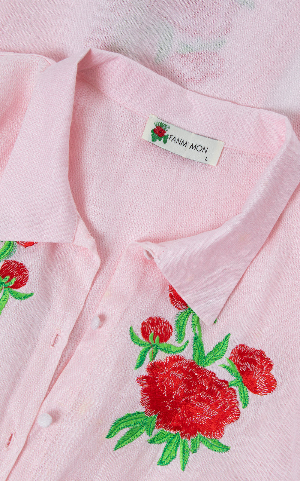 MODERN 1950s Style Embroidered Linen Dress | large/x-large