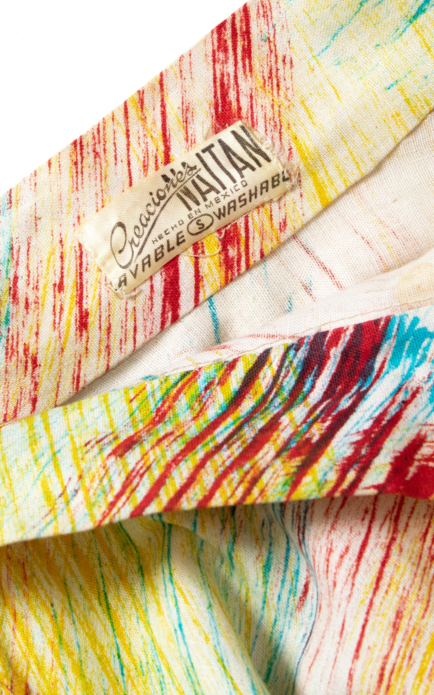 1950s Mexican Hand-Painted Novelty Print Sequined Circle Skirt | medium