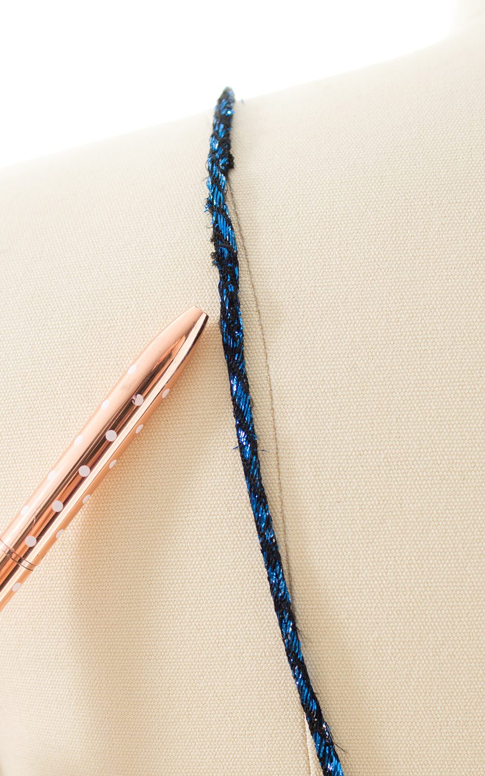 1980s Travilla Style Metallic Blue Party Dress BirthdayLifeVintage