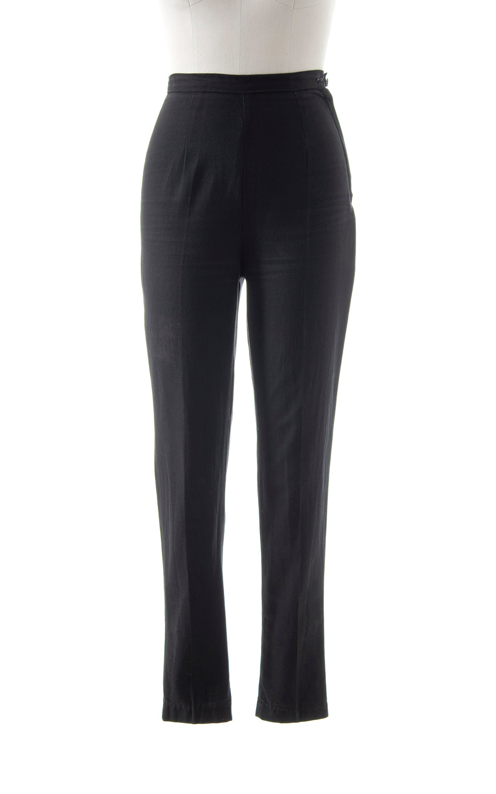 Ankle-length '50s Cigarette Pants in Black 