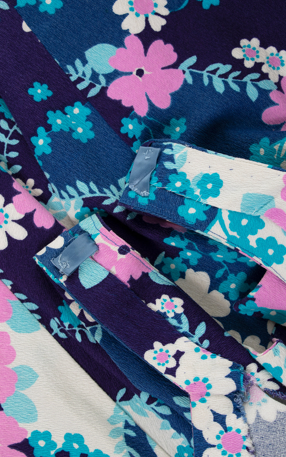 1960s Hawaiian Floral Barkcloth Sundress | large