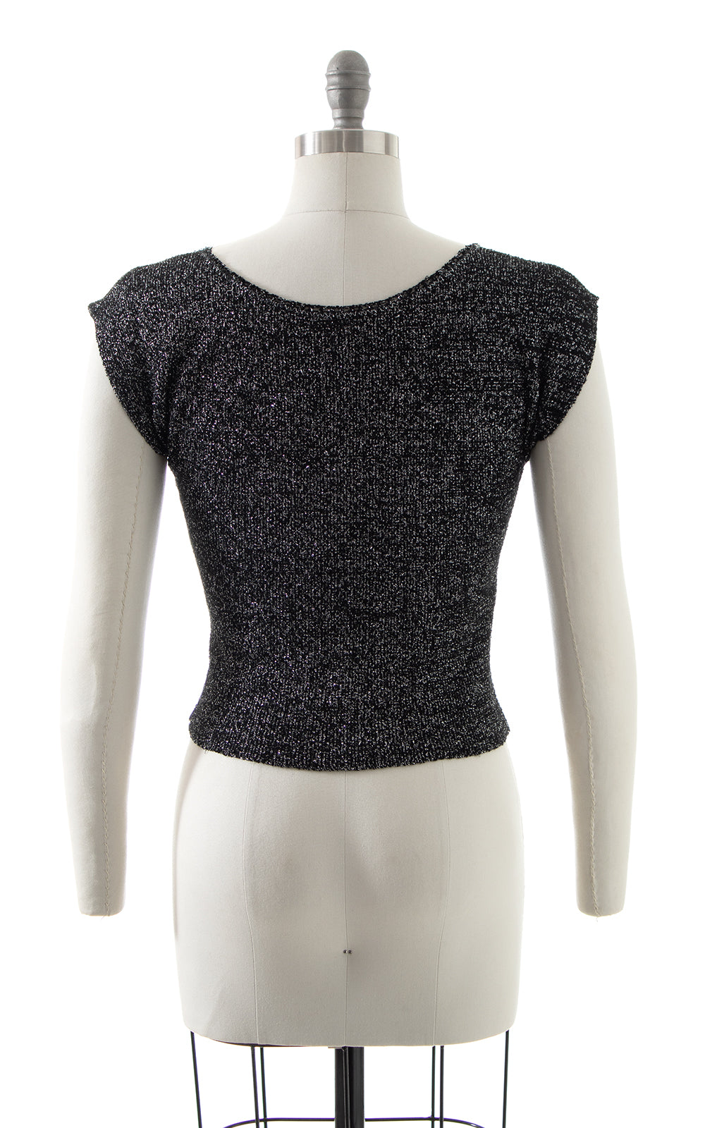 1950s Metallic Knit Top BirthdayLifeVintage