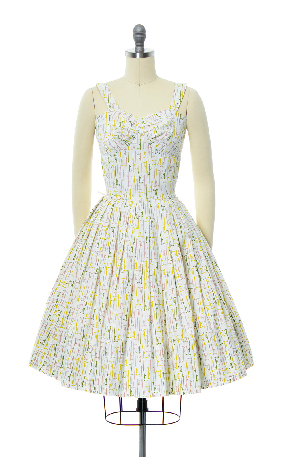 1950s Musicians Novelty Print Sundress | small