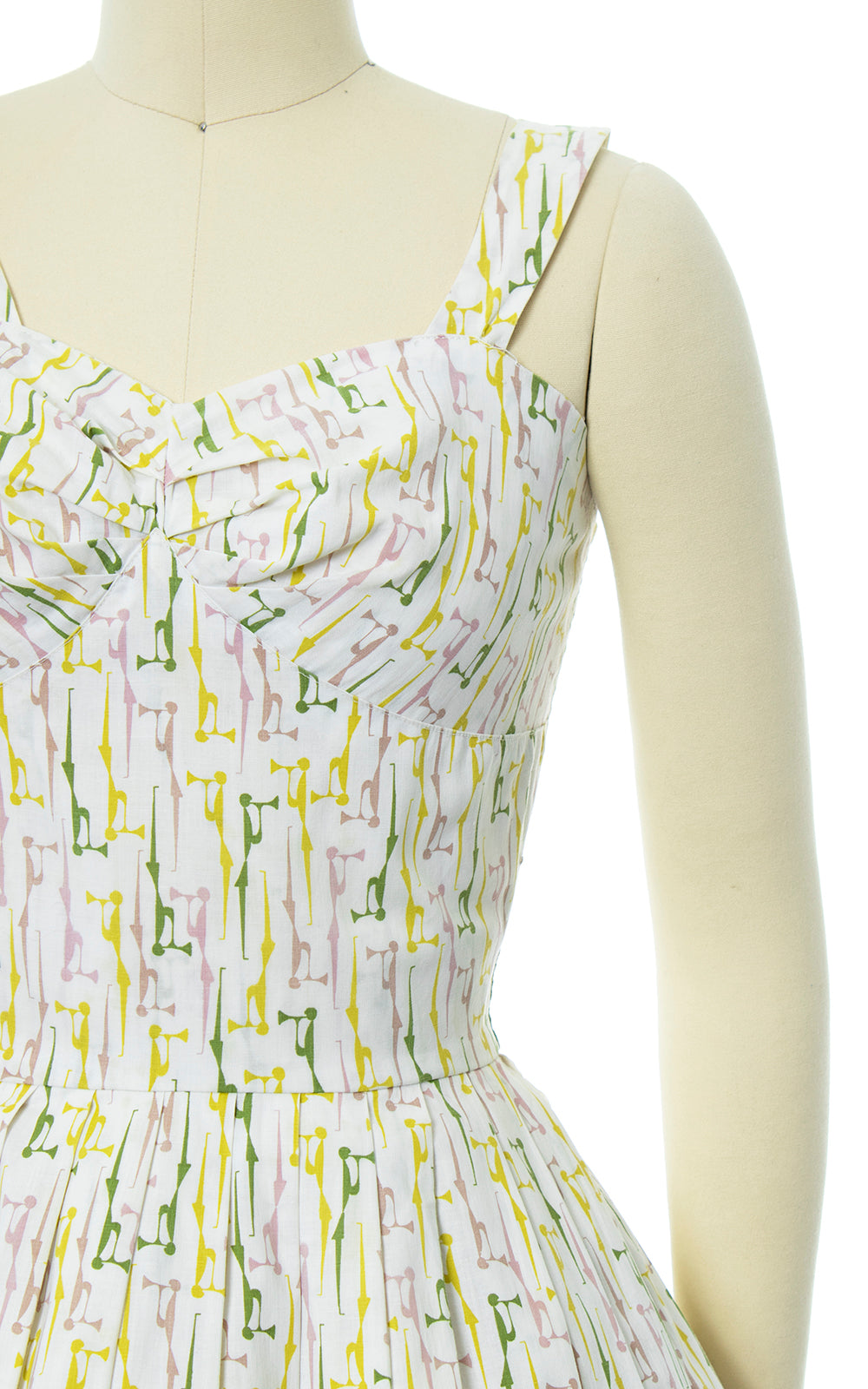 1950s Musicians Novelty Print Sundress | small