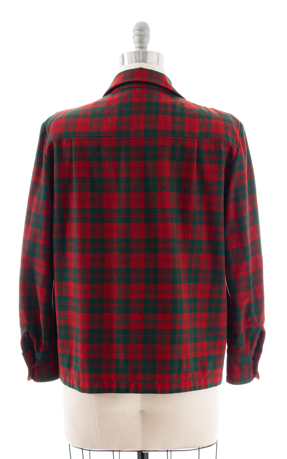 1940s Tartan Wool 49er Jacket | x-large