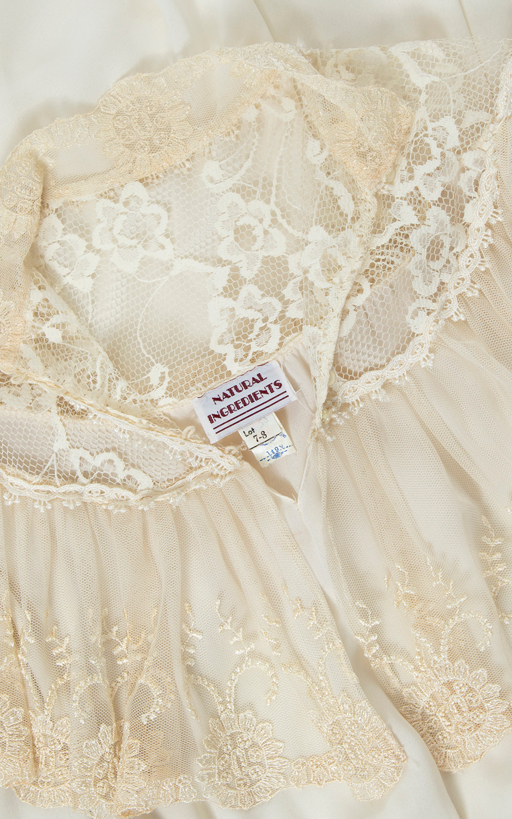 1970s does Victorian Sheer Ruffled Dress | x-small/small/medium
