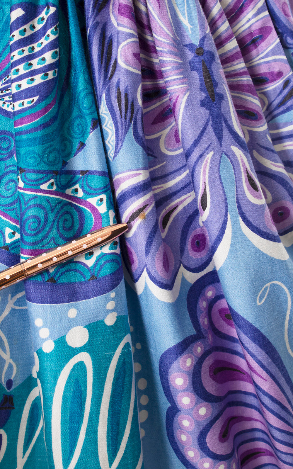 1950s Butterfly Novelty Print Skirt | medium