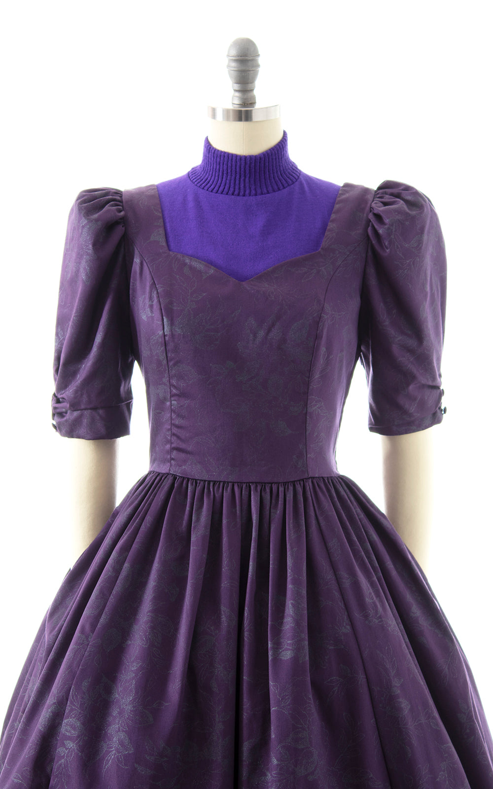 1980s Purple Turtleneck Jersey Dickey