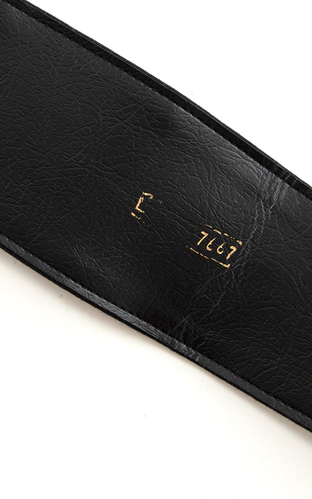 1980s does 1950s Studded Black Cinch Belt | large