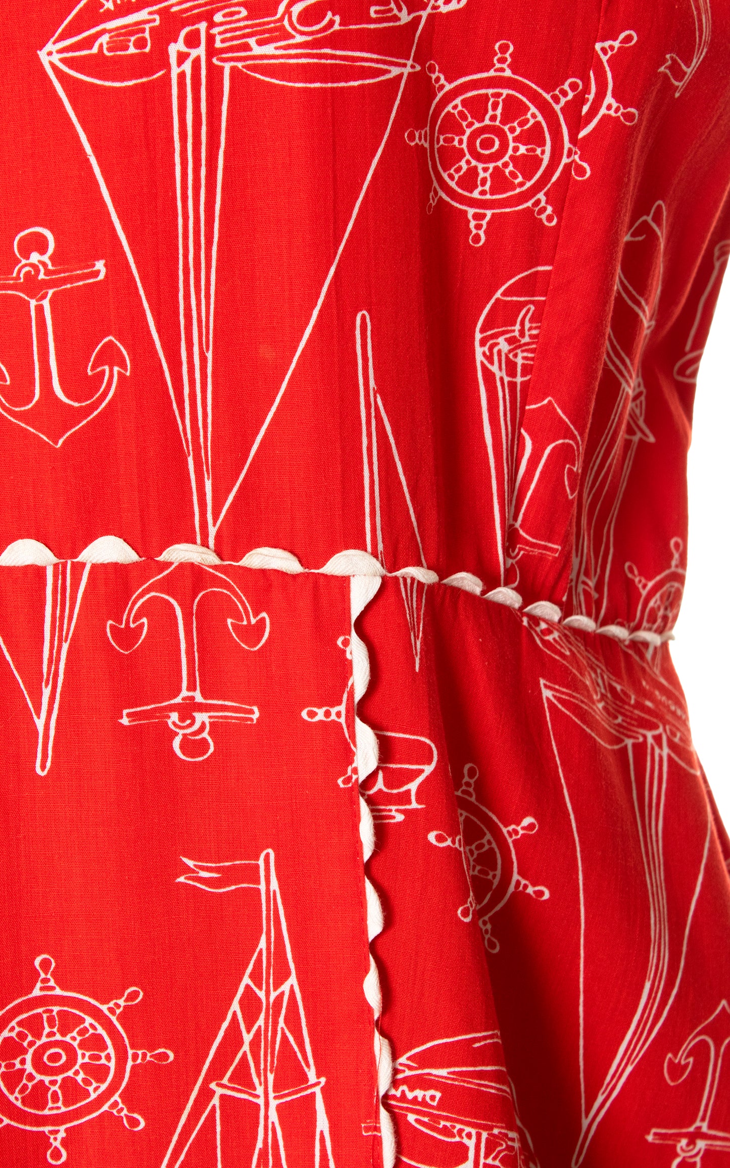 1960s Nautical Novelty Print Playsuit | x-large