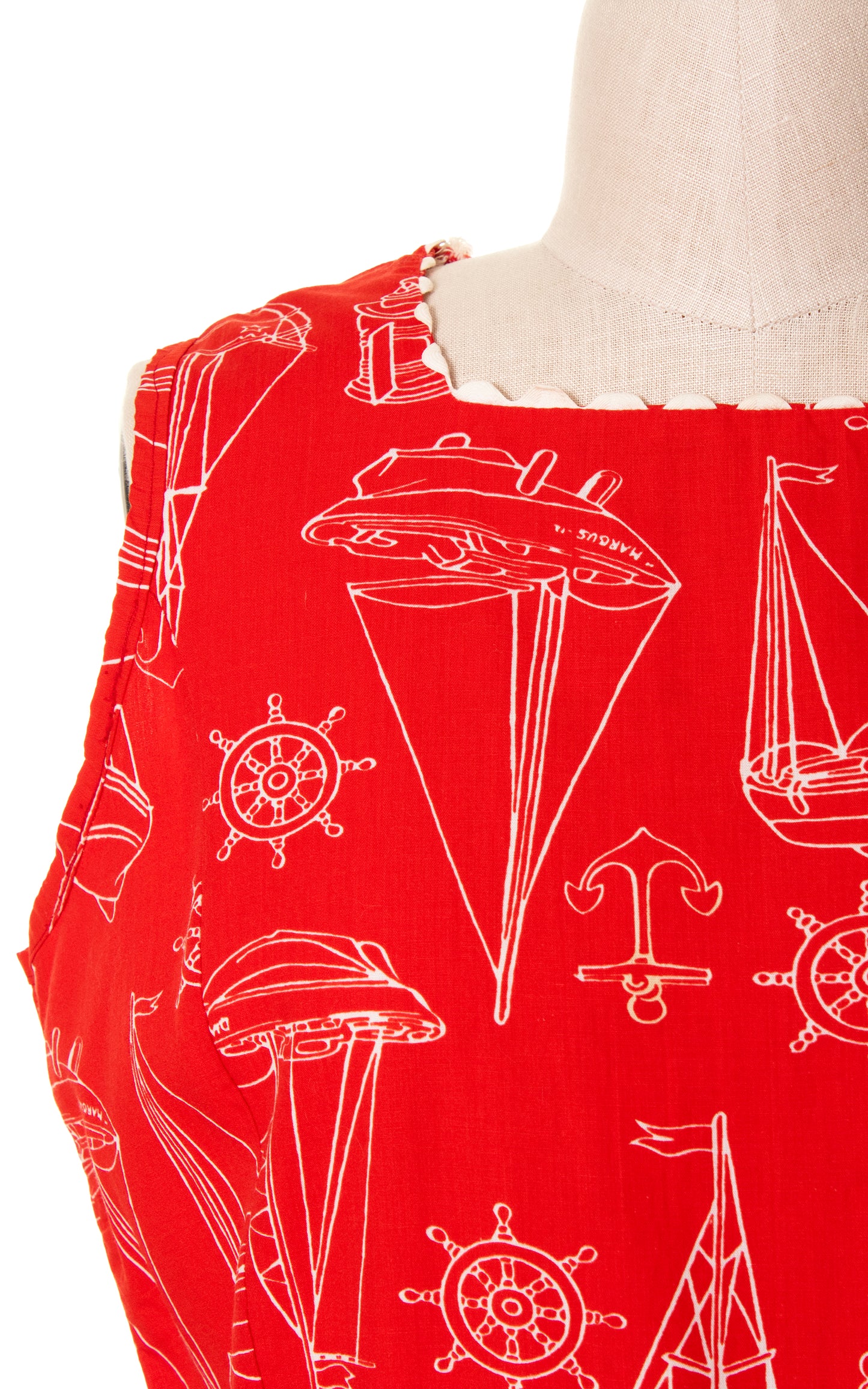 1960s Nautical Novelty Print Playsuit | x-large