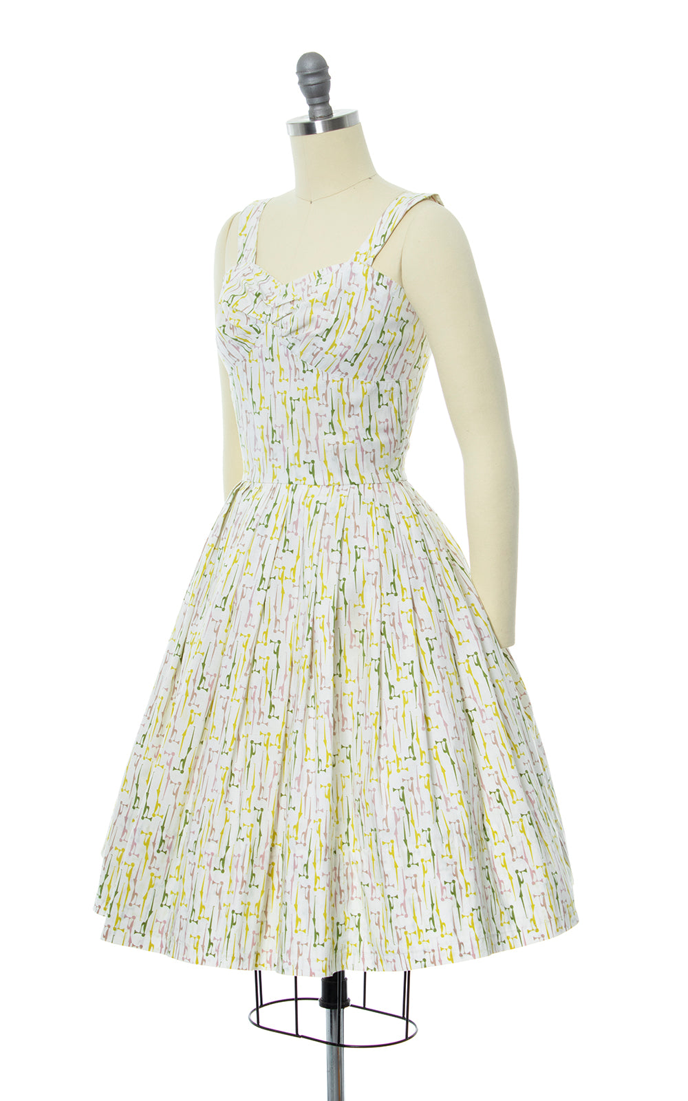 1950s Musicians Novelty Print Sundress | small