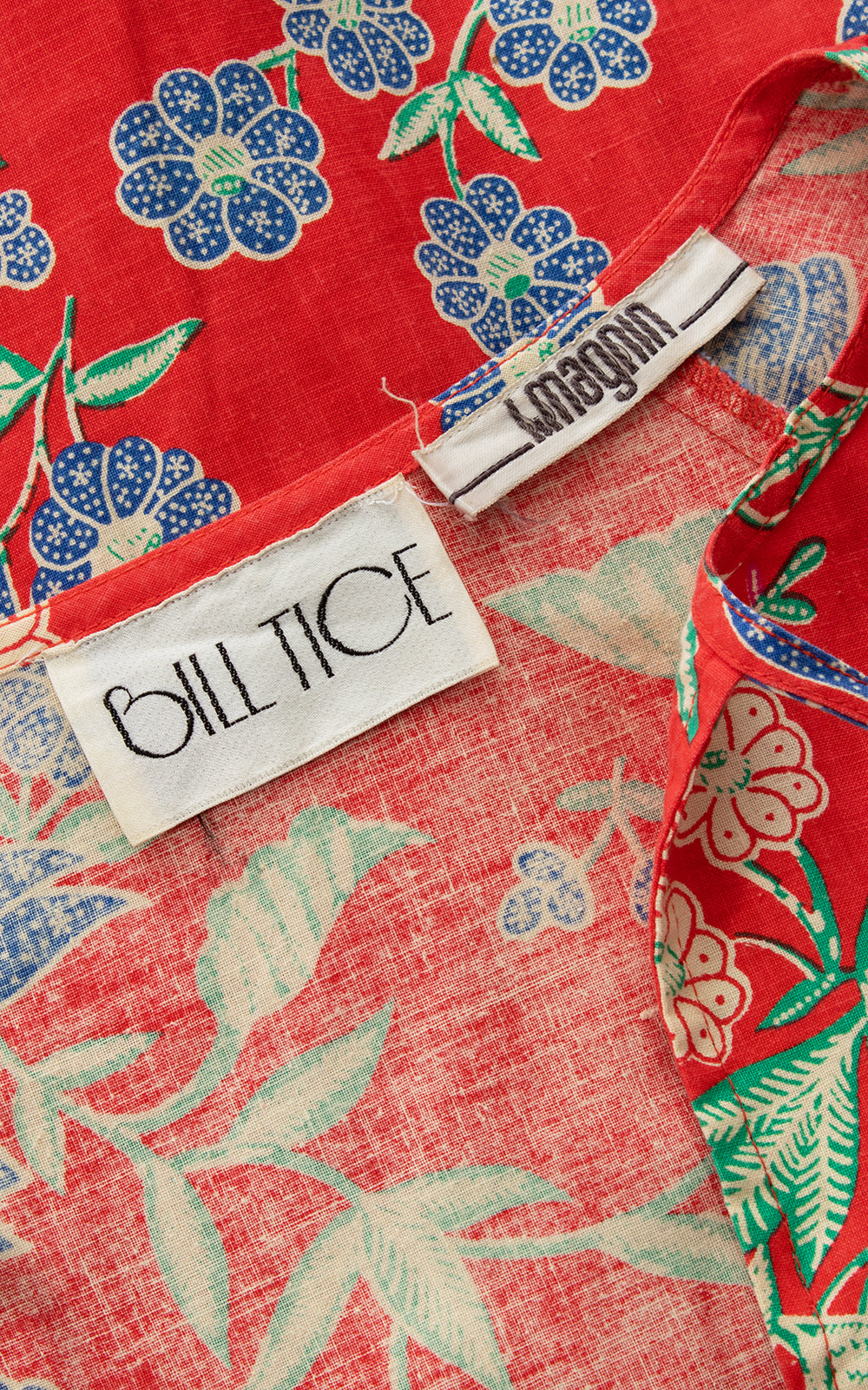 1970s Floral Butterfly Cotton Maxi Dress with Pockets BirthdayLifeVintage