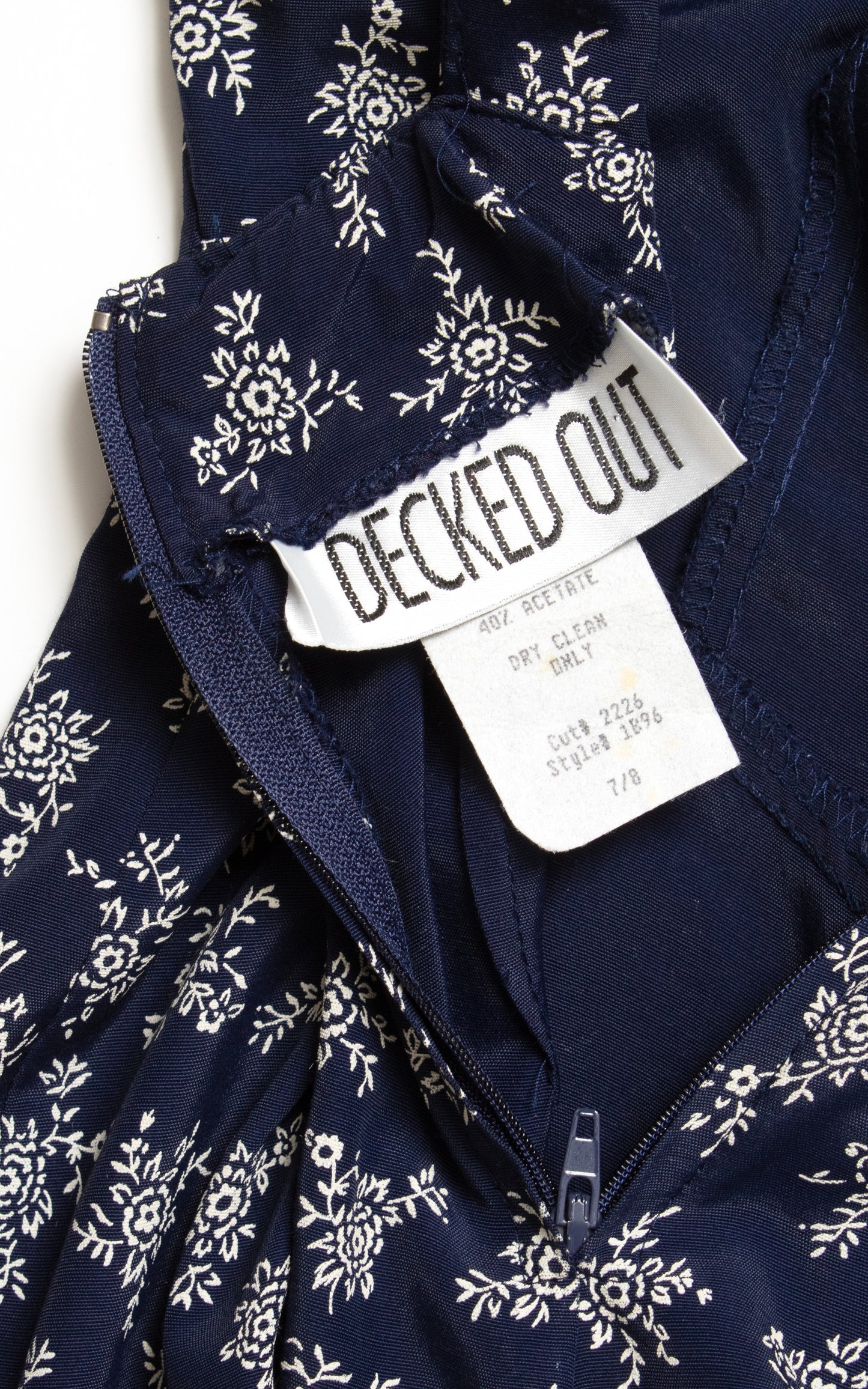 1990s Floral Tie Back Jumpsuit | small