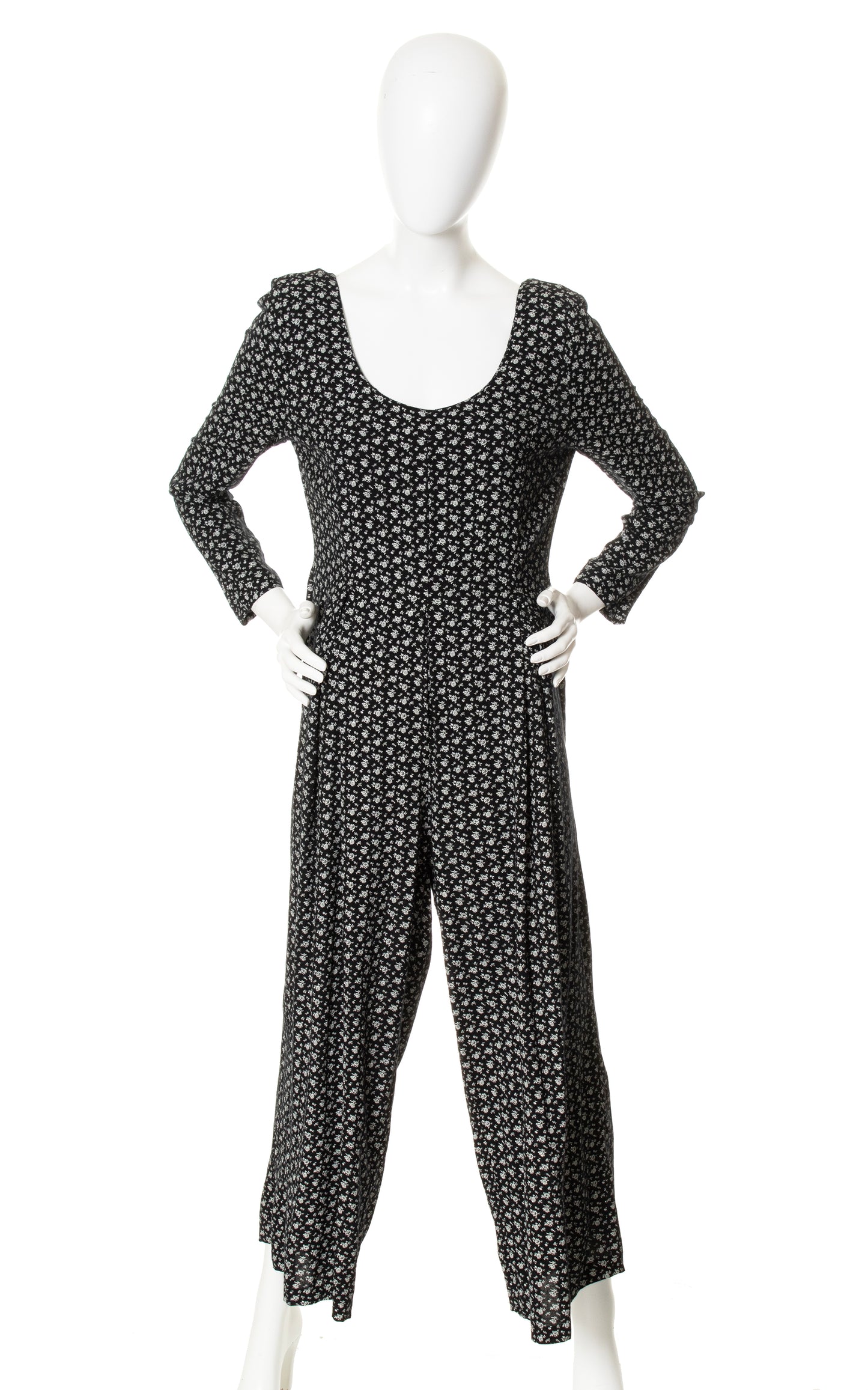 1990s Floral Palazzo Jumpsuit | medium/large