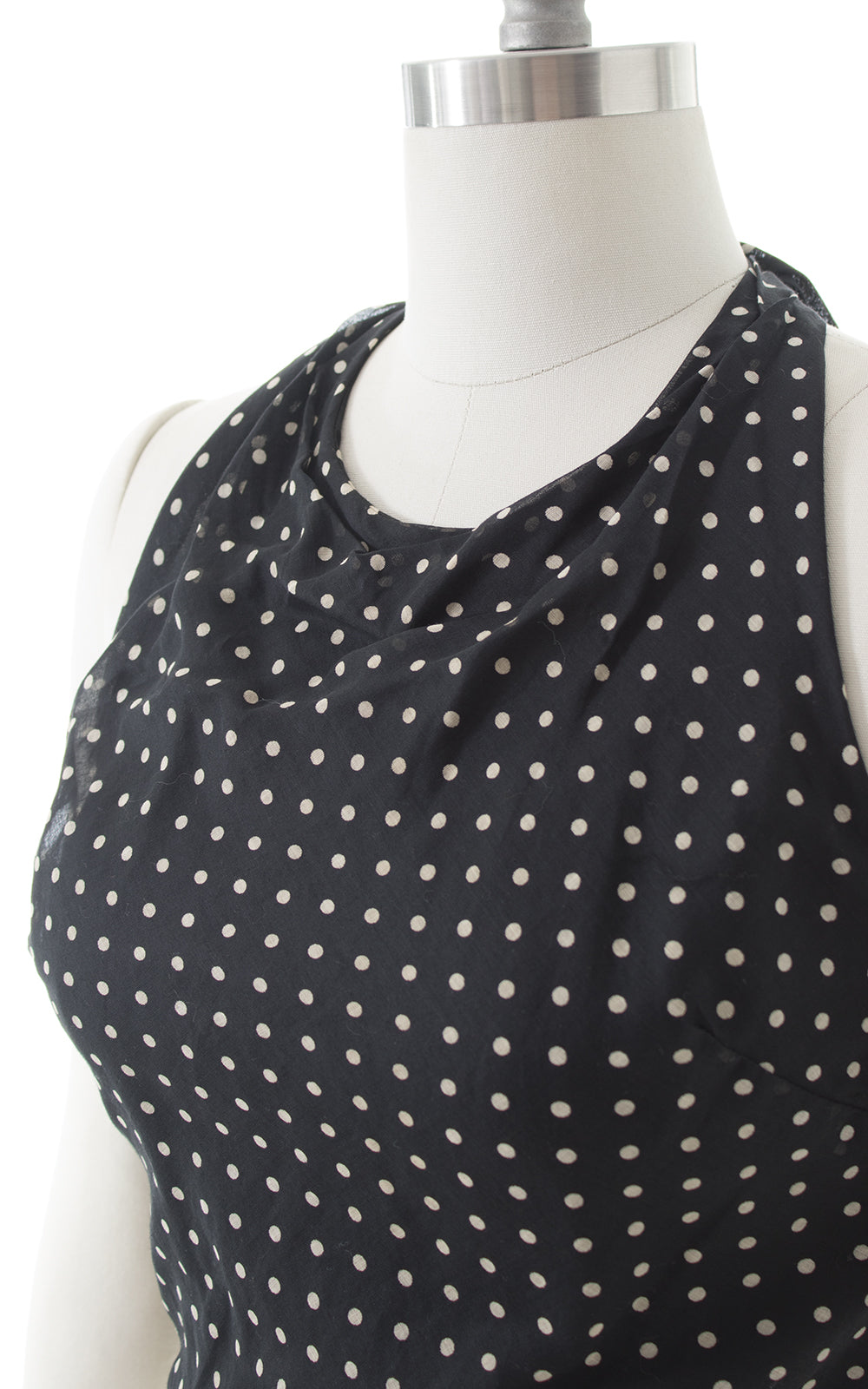 1970s Polka Dot Halter Top BirthdayLifeVintage