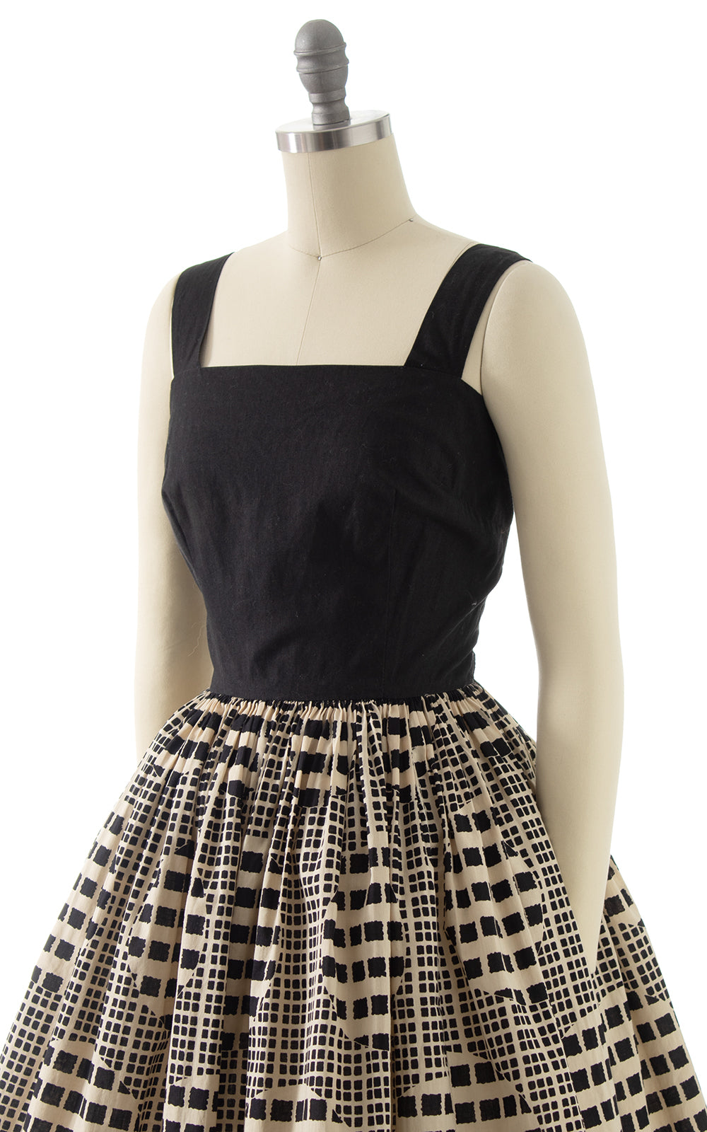 1950s Checkered Polka Dot Sundress BirthdayLifeVintage