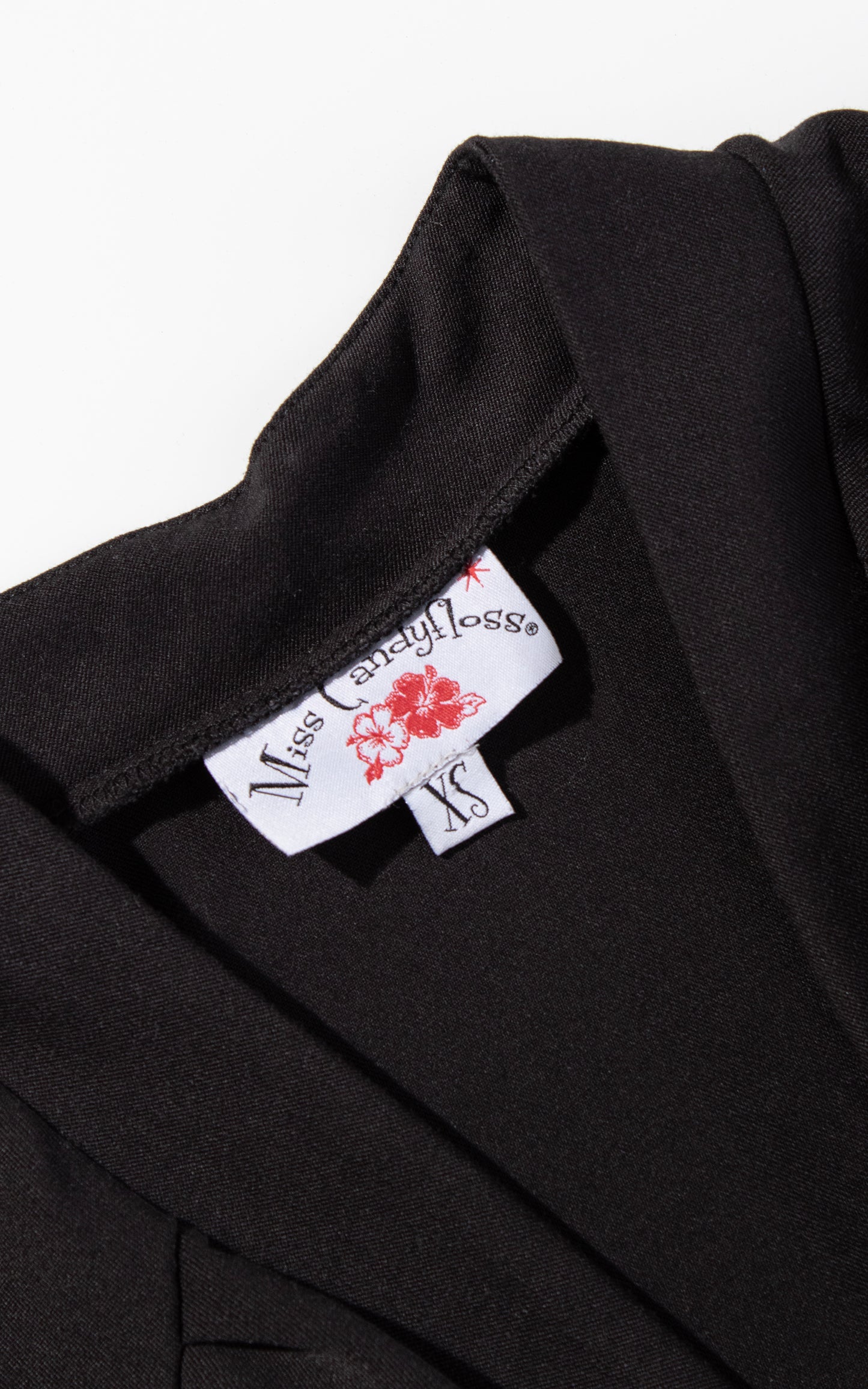 MODERN 1940s Style MISS CANDYFLOSS Black Wide Leg Palazzo Jumpsuit BirthdayLifeVintage