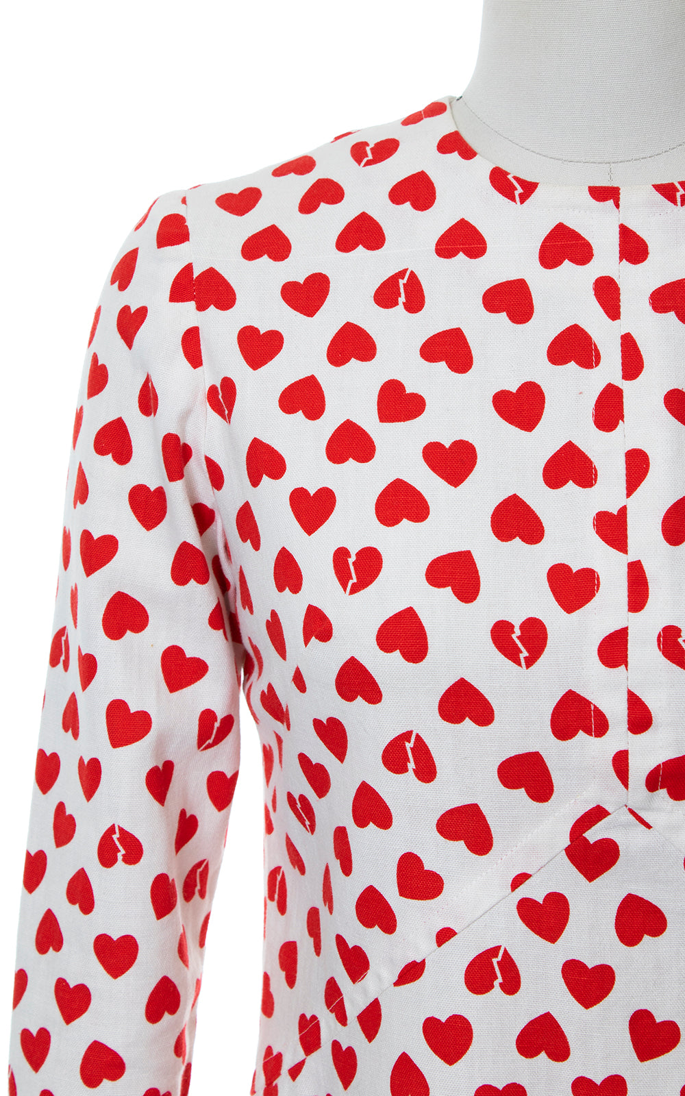 1970s Heartbreaker Novelty Print Micro Mini Dress | small/medium
