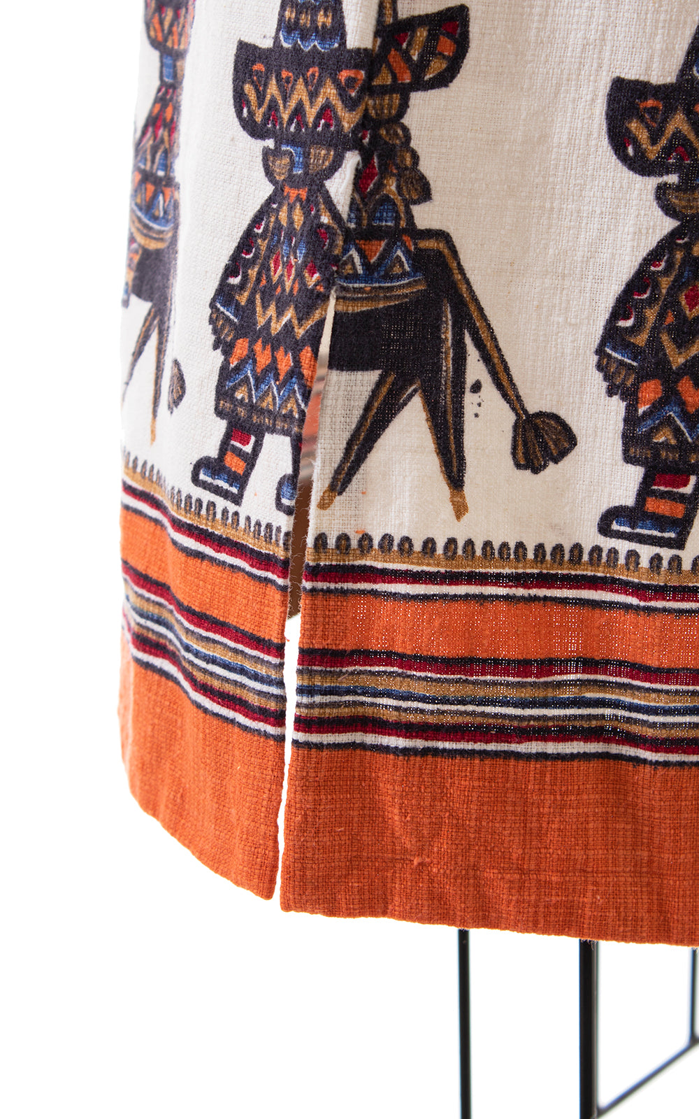 1960s Mexican Novelty Print Shift Dress | small
