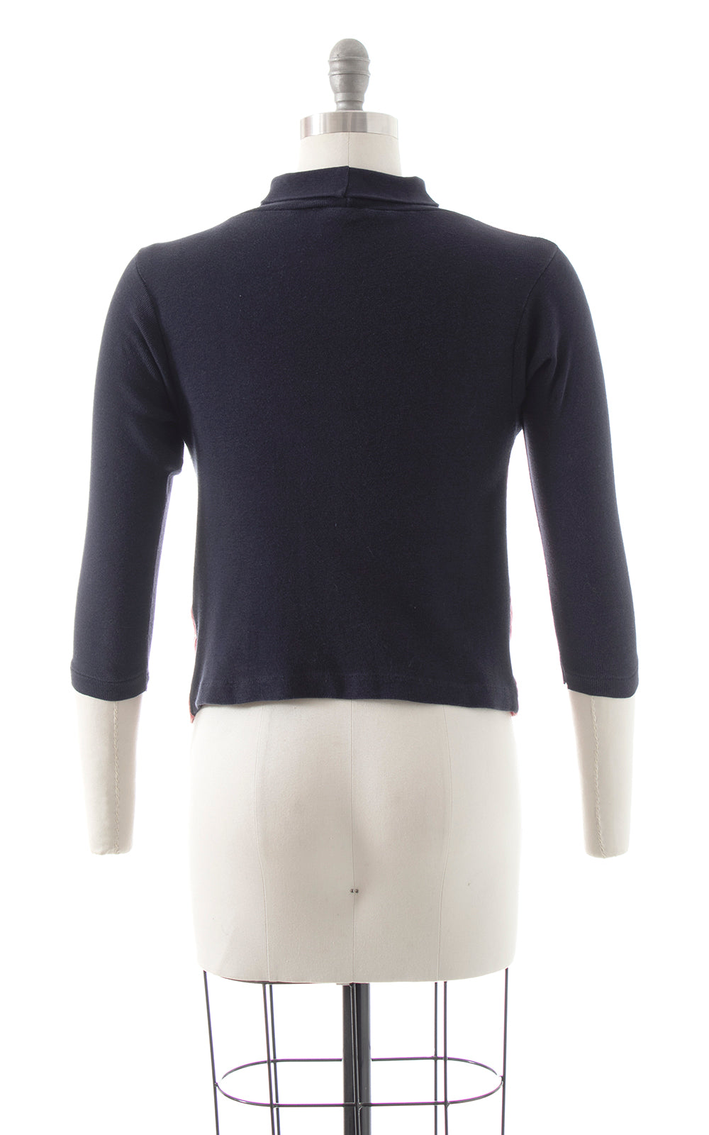 1950s Corduroy & Jersey Turtleneck Top | small/medium