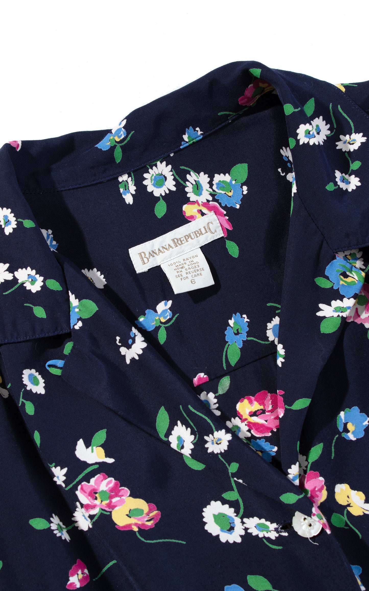 Vintage 90s 40s 1990s does 1940s Floral Rayon Shirtwaist Dress with Pockets Birthday Life Vintage